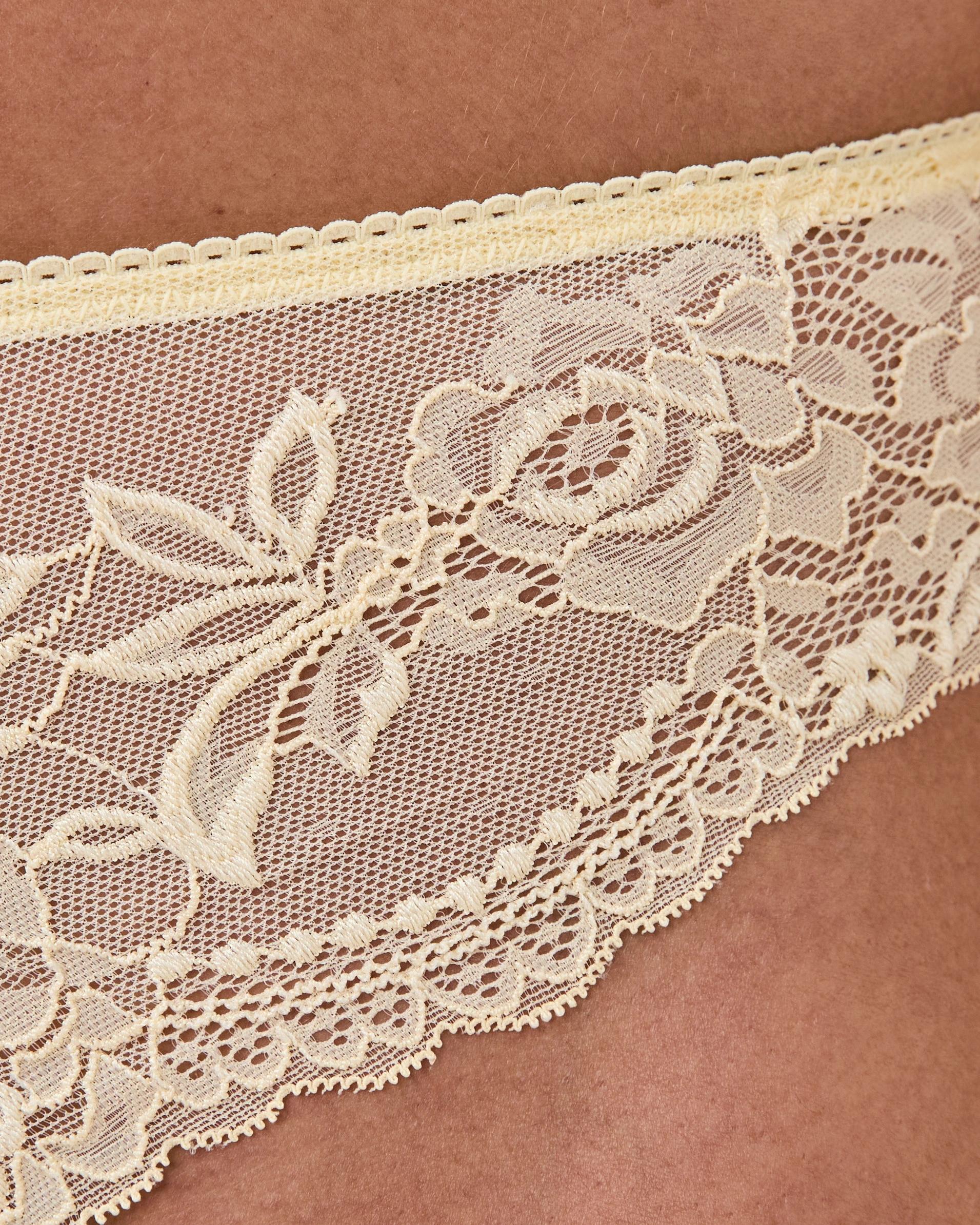 5 Co-ordinated Lace Cheeky Bikini Briefs Ylw Butter, 5 of 6