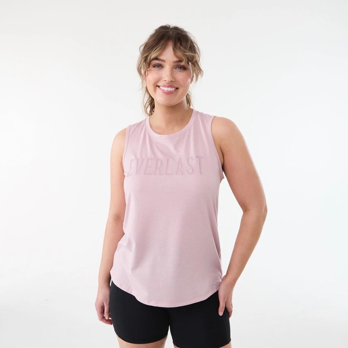 1 Everlast Womens Keyhole Tank EVERLAST ROSE BLUSH, 1 of 7