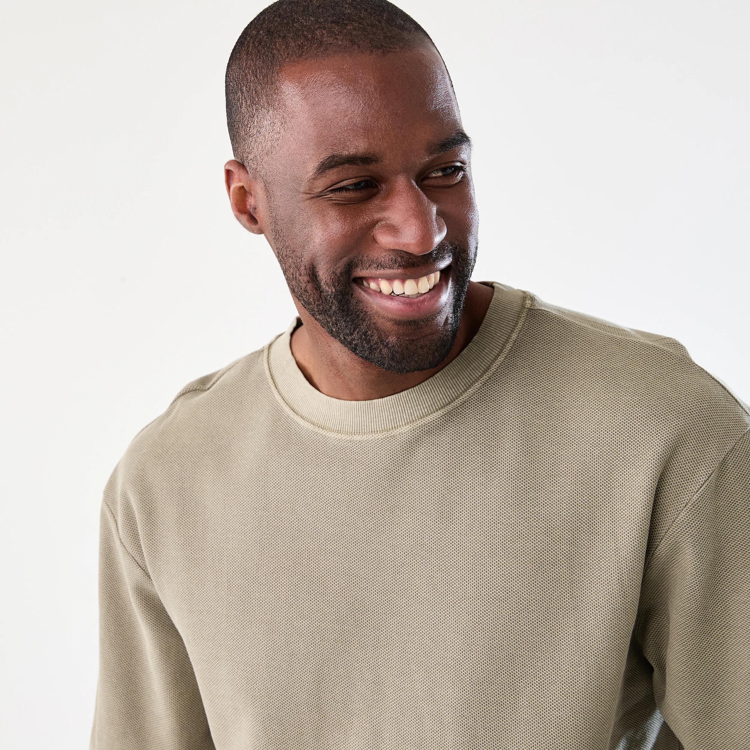 4 Oversized Pique Knit T-shirt Grn Piclne, 4 of 6