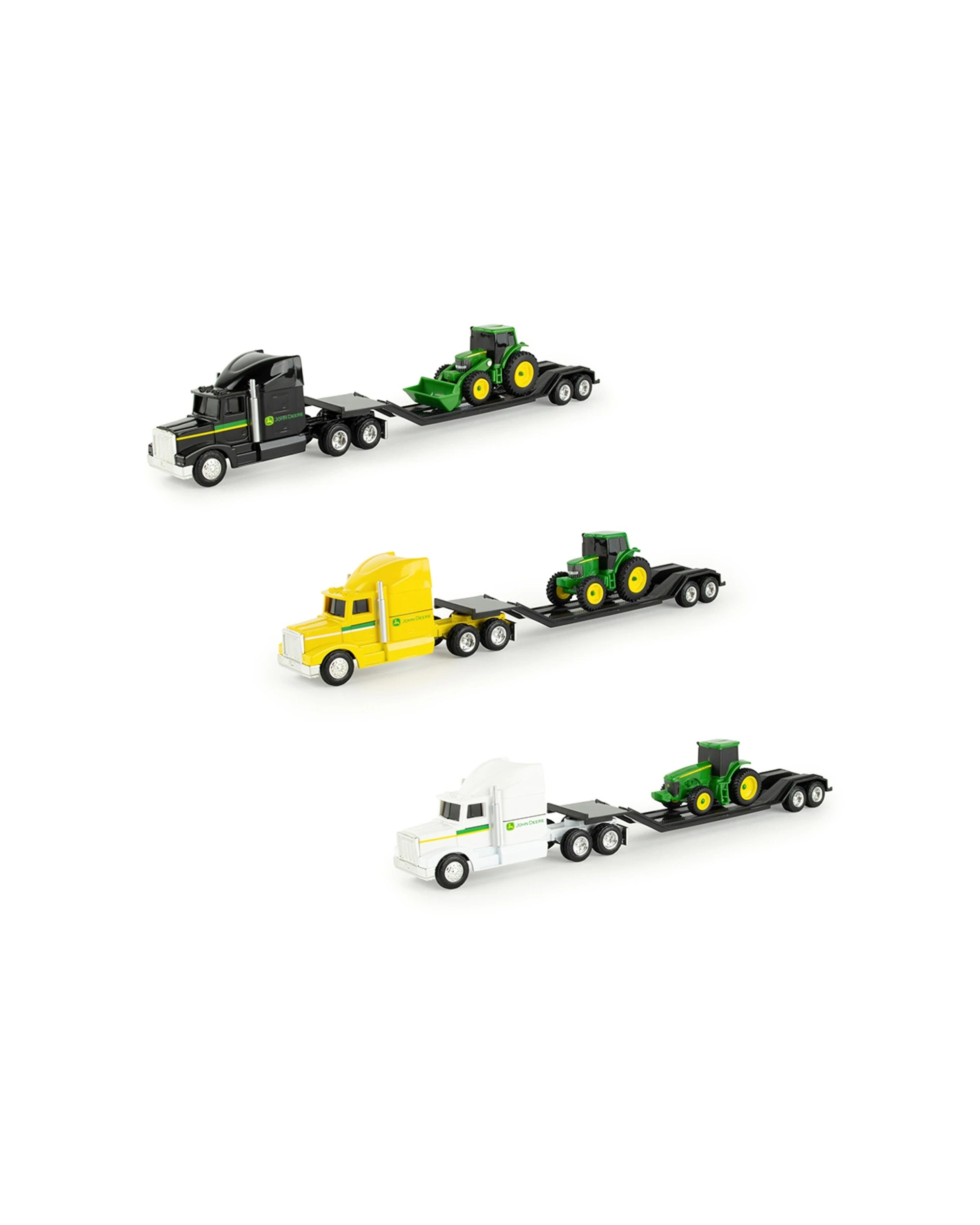 4 John Deere Big Farm Hauler Semi Truck 1:64 Scale Durable Plastic Indoor Outdoor Kids Toy - Multi, 4 of 4