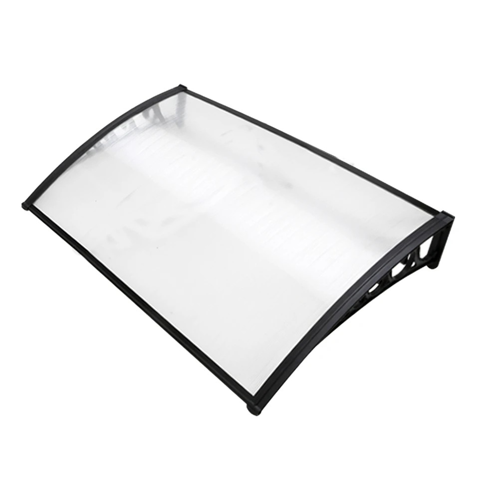 1 Instahut Window Door Awning 1mx1.5m Transparent - Clear, 1 of 7
