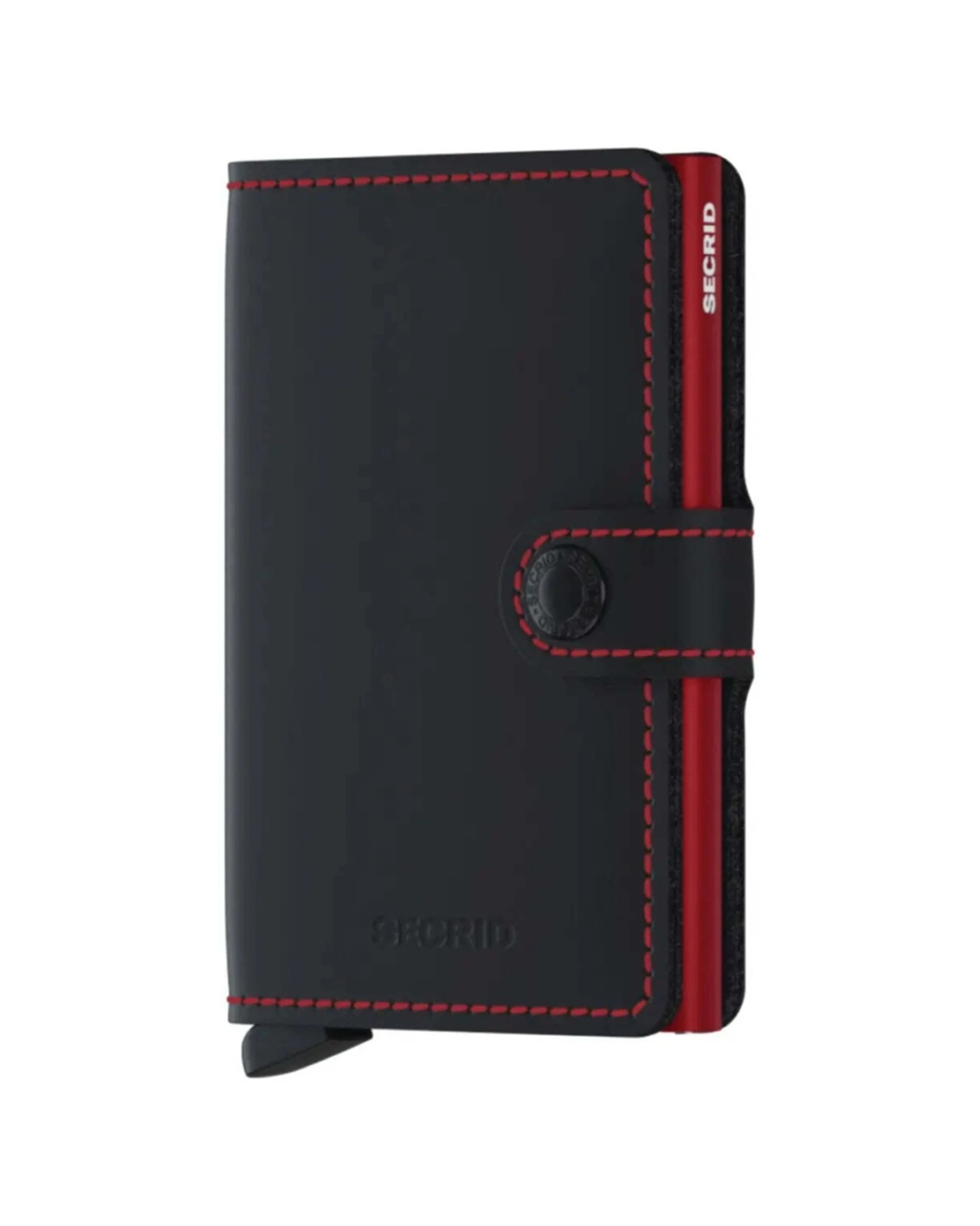 1 Secrid Miniwallet Compact RFID Aluminium Leather Card Wallet Large Storage - Black, 1 of 5