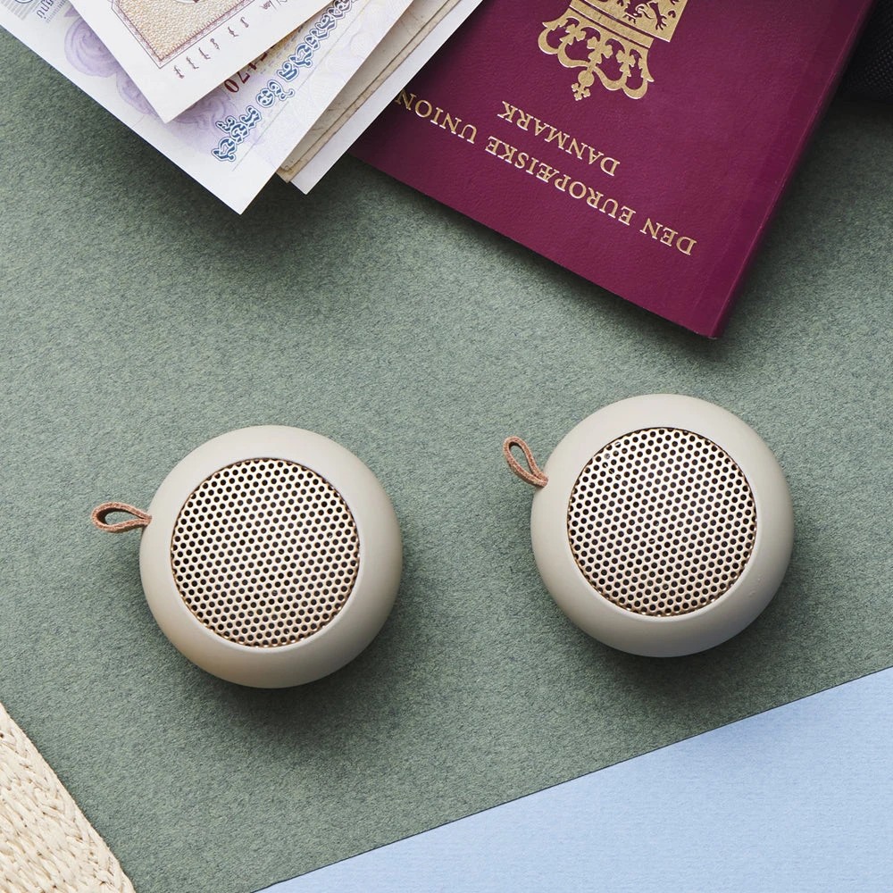 2 Kreafunk Ago Mini Bluetooth Speaker - Beige, 2 of 4