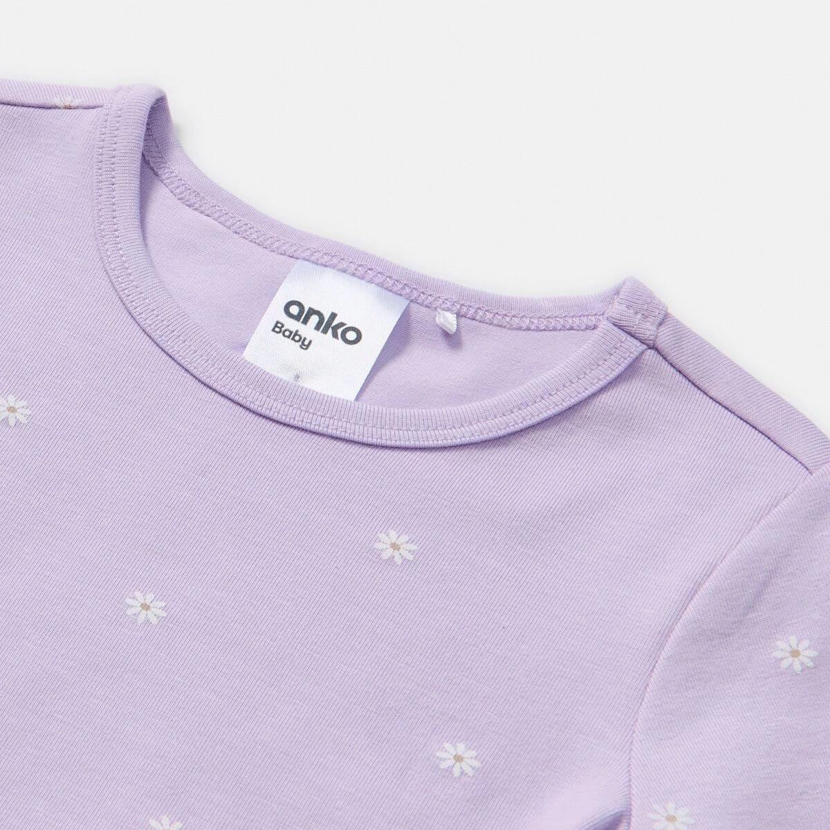 6 3 Pack Bodysuits Pur Daisy, 6 of 8