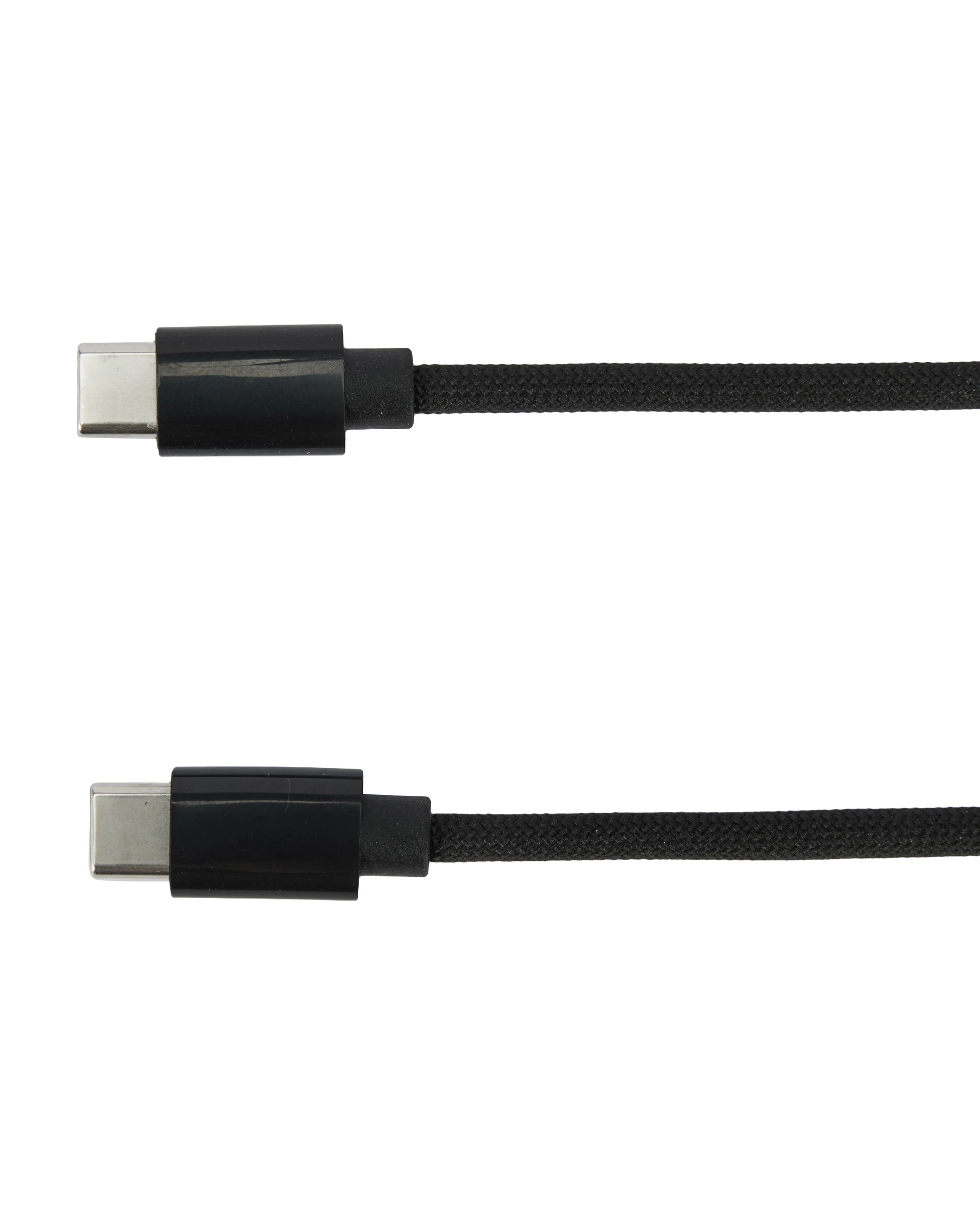 2 Braided USB-C to USB-C Cable - 2m, Black, 2 of 4