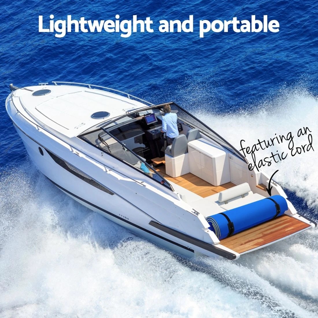 4 Weisshorn Floating Water Mat 3.5x1.8m Foam Pad Swimming Pool Platform - Multi, 4 of 4