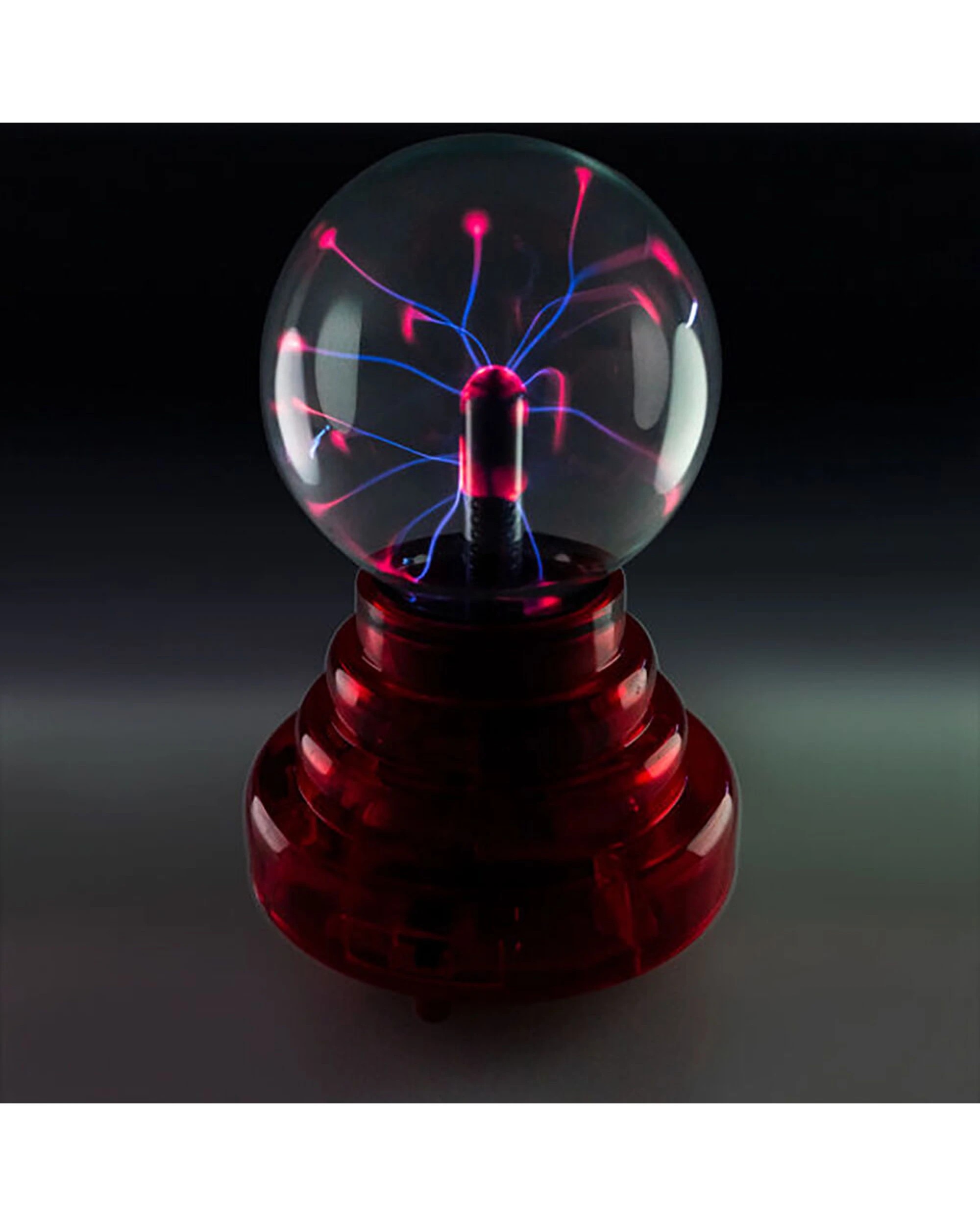 3 MDI Aus Plasma Ball Touch Lamp Home Office Desk Night Light Decor 3in Base - Red, 3 of 5