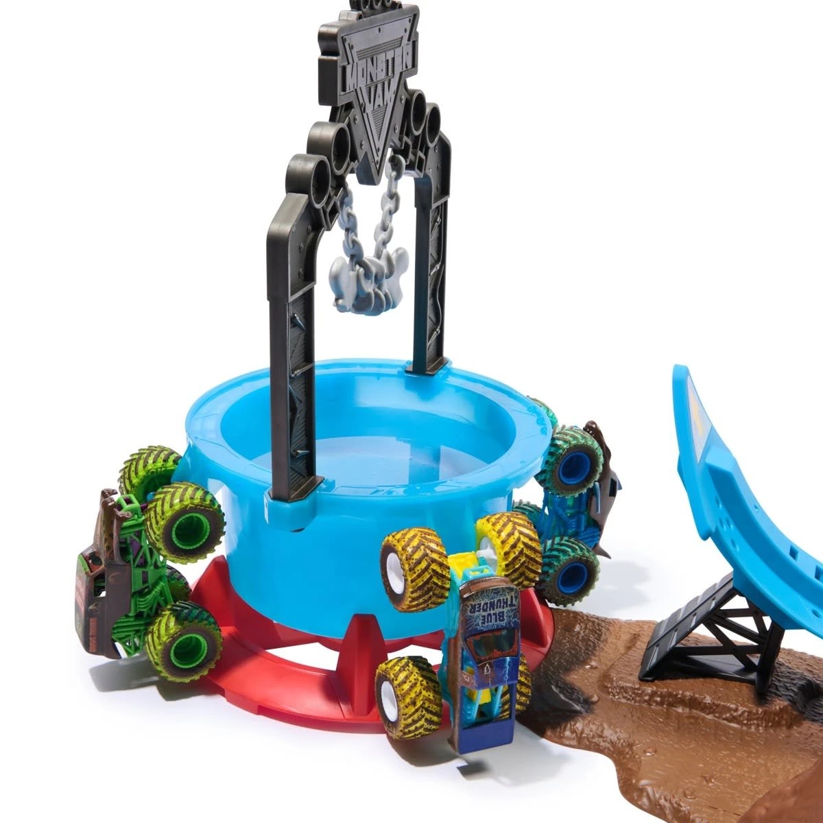8 Monster Jam Mud Blasters Monster Mutt Dalmatian Dunk Tank Playset, 8 of 8
