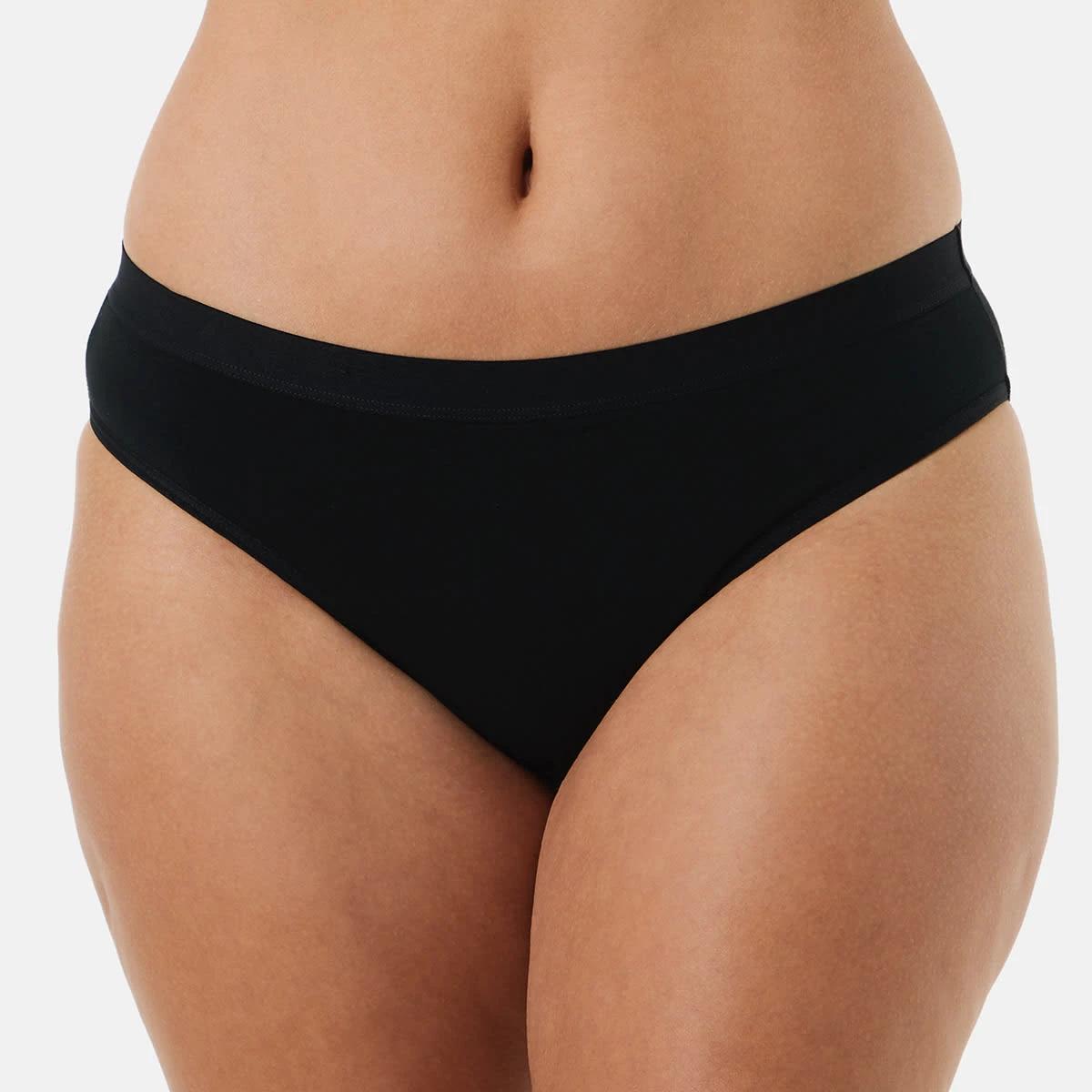 1 Period Bikini Briefs - Moderate Flow Black, 1 of 5