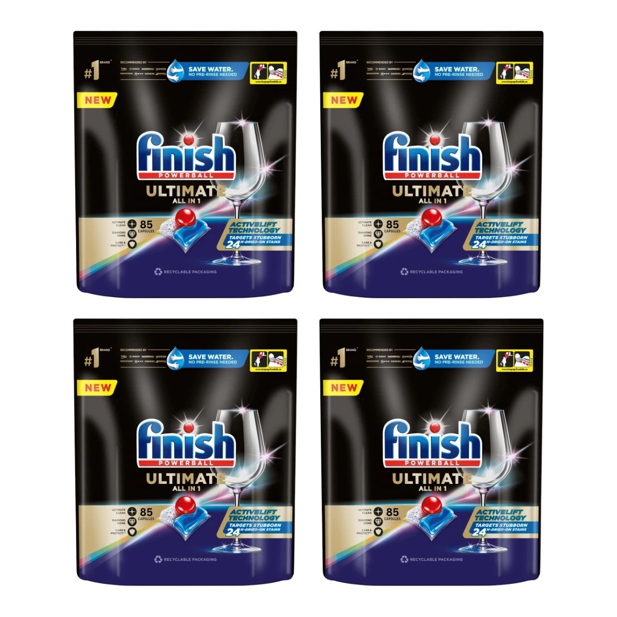 1 Finish Ultimate All In One Dishwasher Tablets Regular 85'Sx4, 1 of 1
