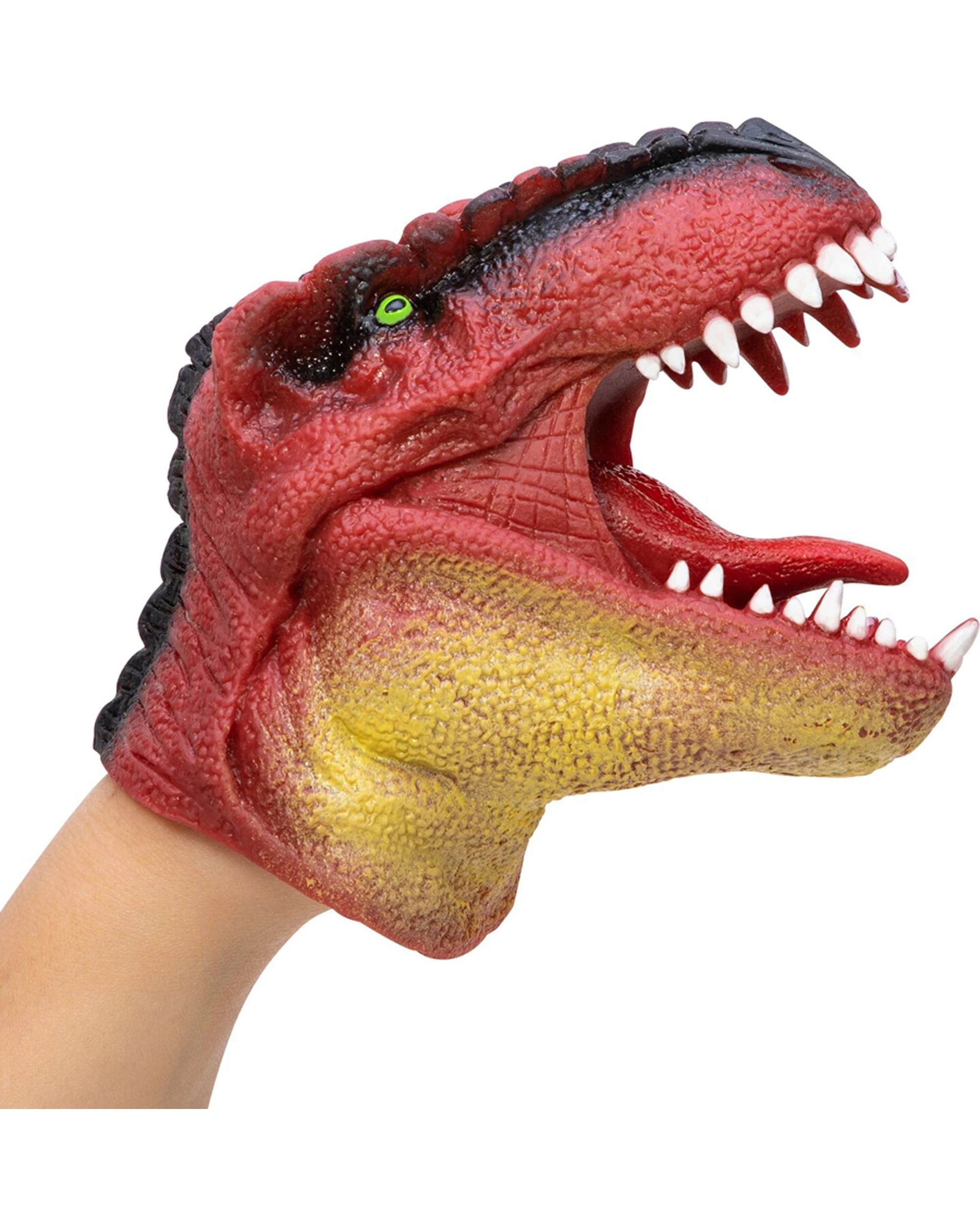 2 Schylling 2PK Dinosaur Hand Puppet Kids Toy 15cm - Multi, 2 of 4