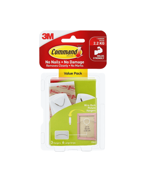 3M Command Wire-Backed Value Pack Picture Hangers