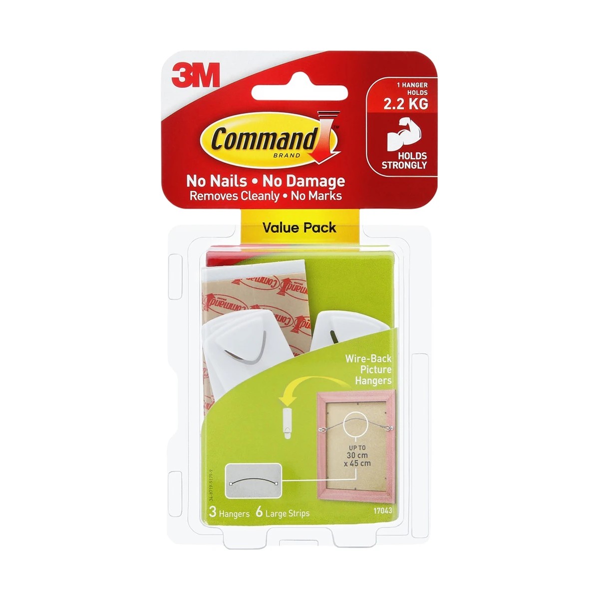 1 3M Command Wire-Backed Value Pack Picture Hangers, 1 of 5