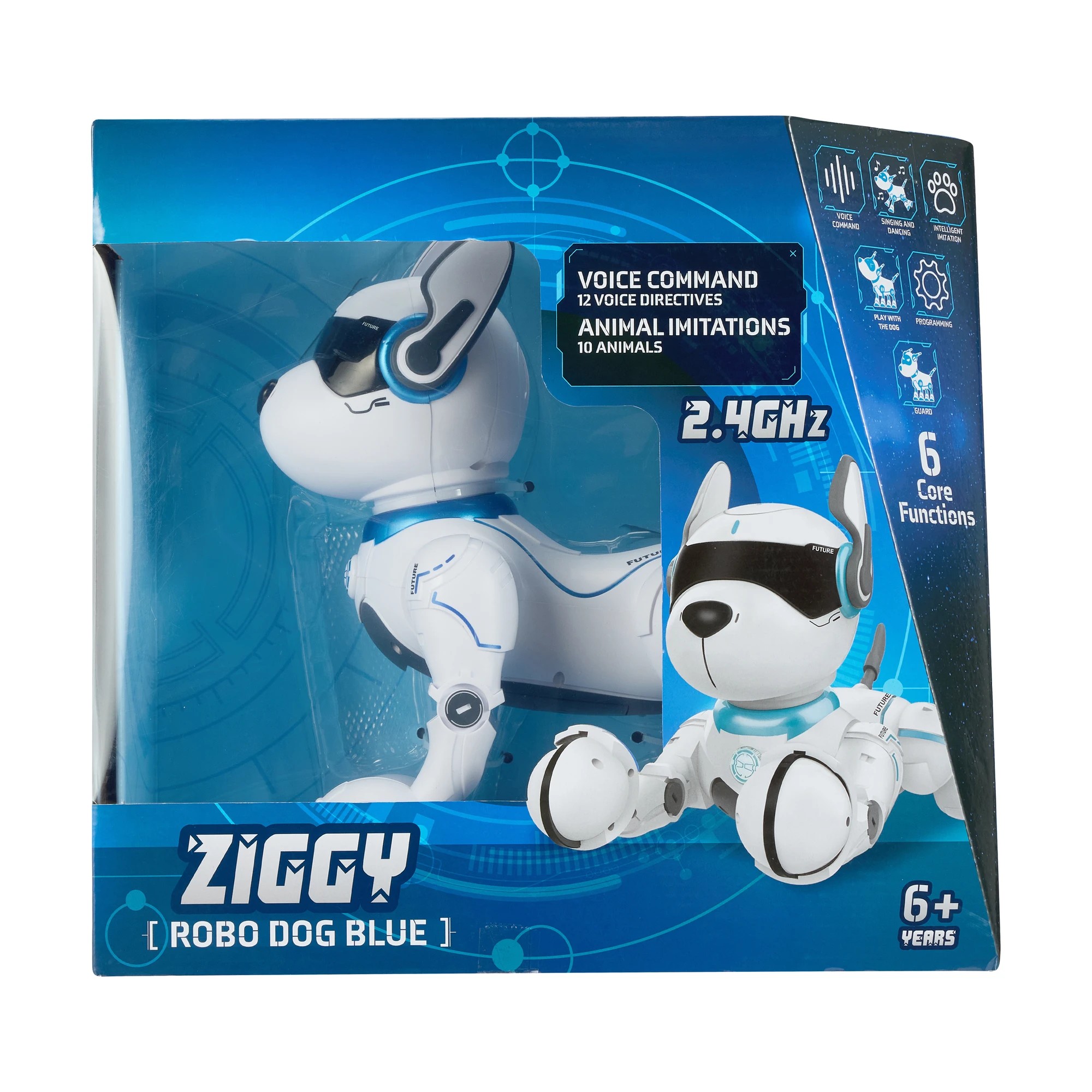 1 Ziggy Robo Dog Blue, 1 of 9