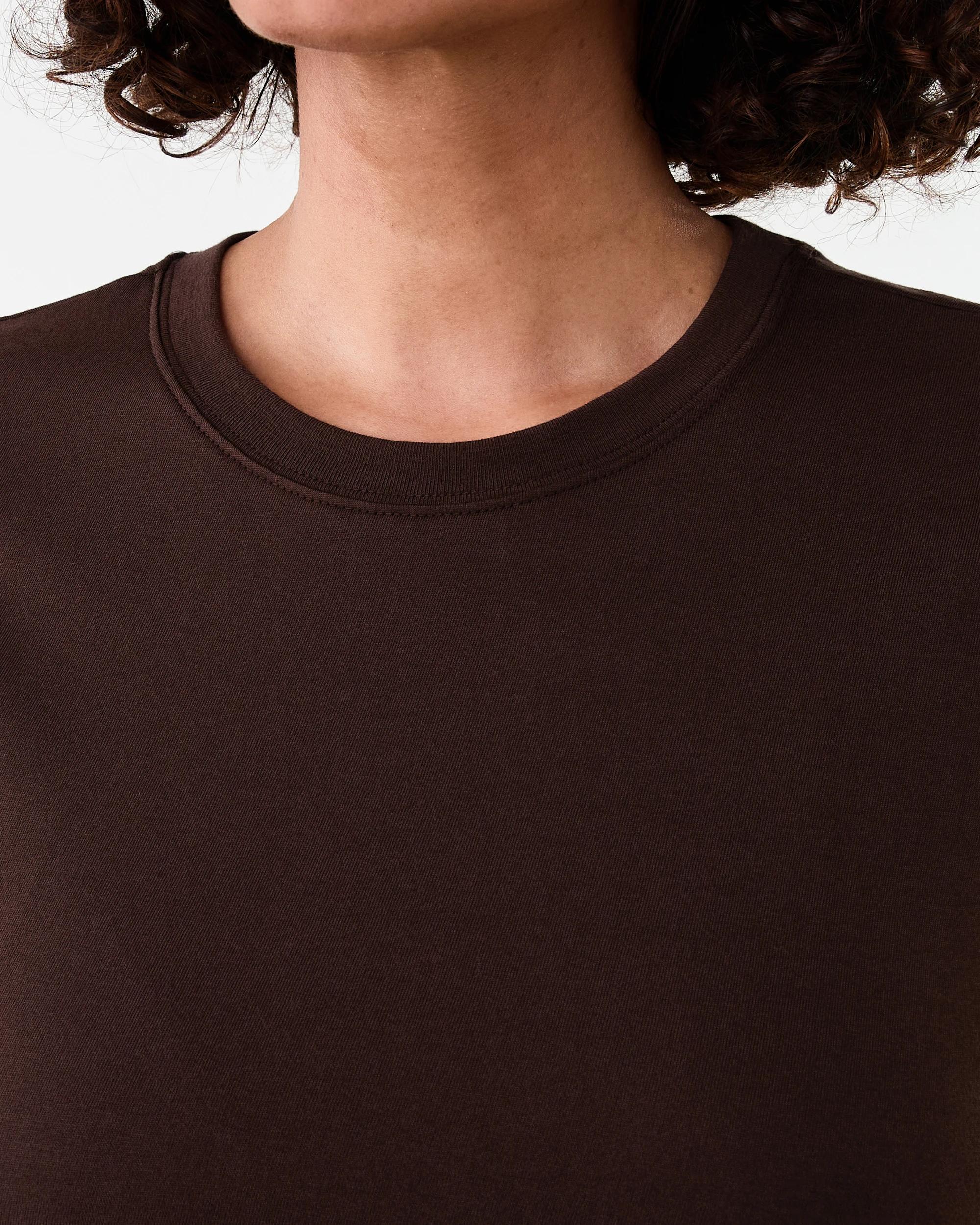 5 Short Sleeve Knot Detail T-shirt Melt Brown, 5 of 6