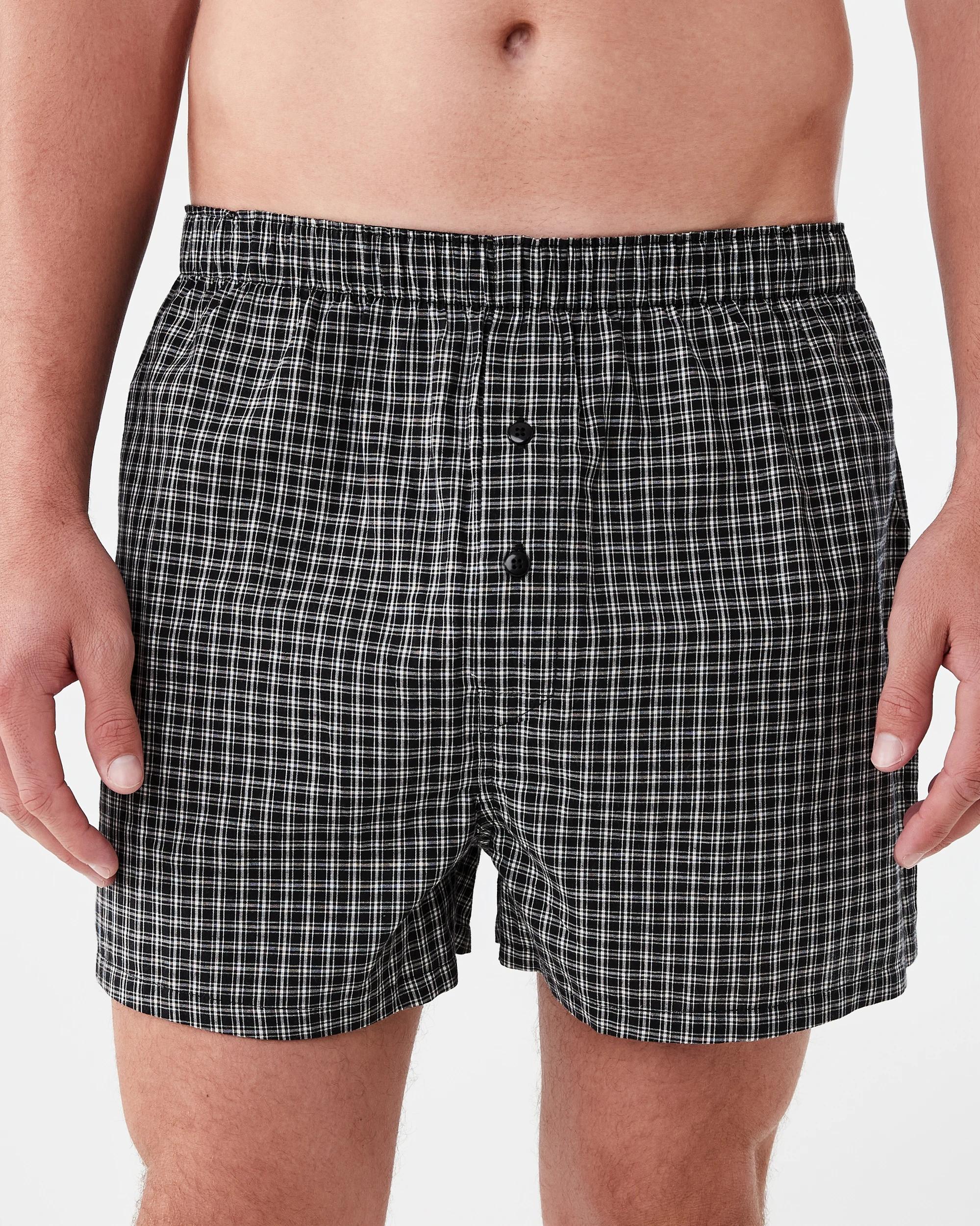 4 3 Pack Classic Woven Boxers Blakchecks, 4 of 7
