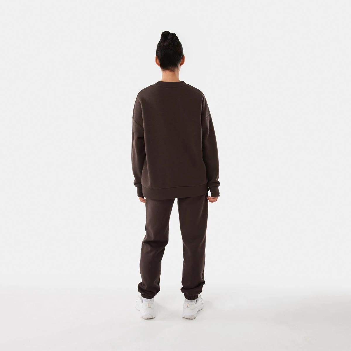 4 Everlast Womens Street Oversized Crew Sweatshirt Coffee, 4 of 6