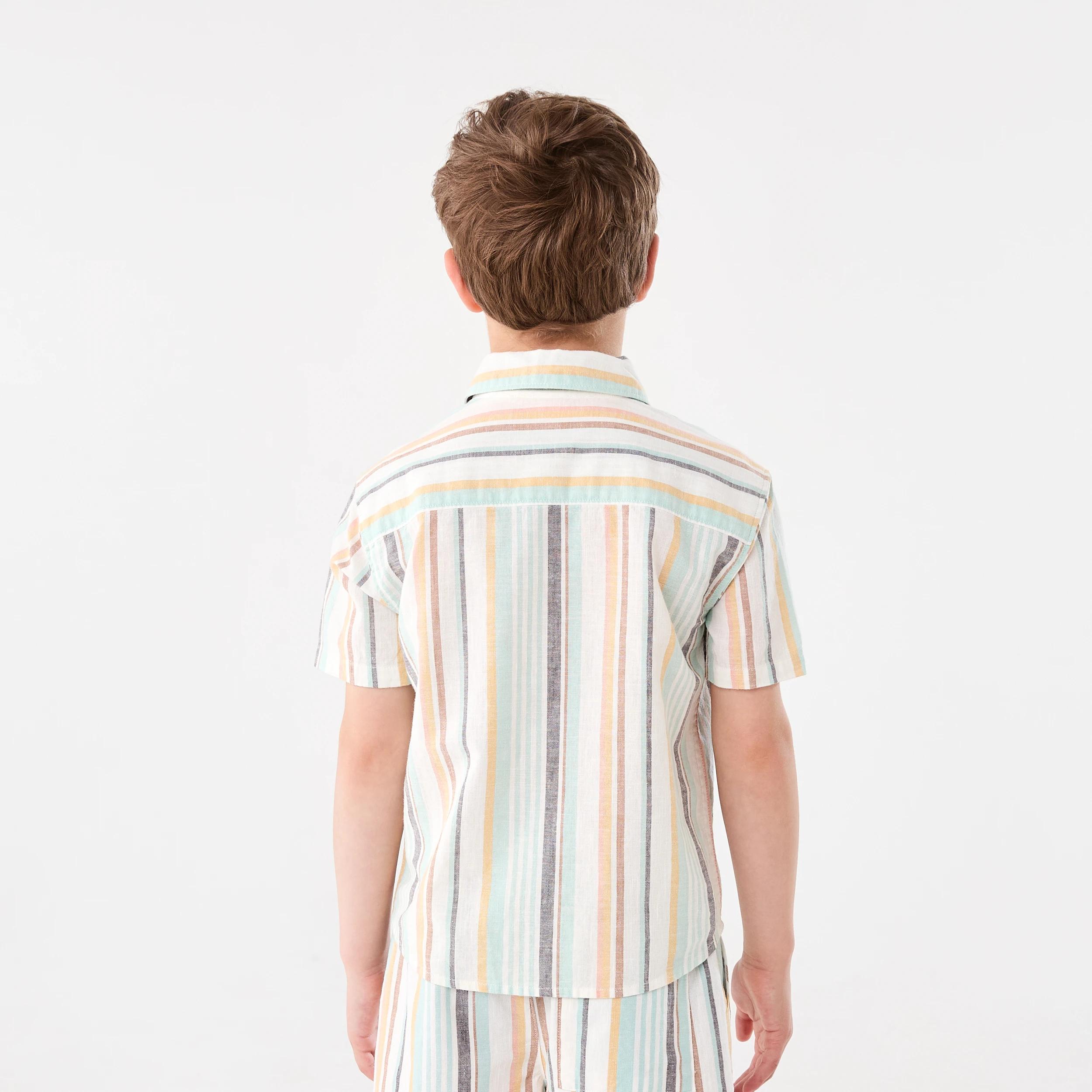 2 Linen Blend Shirt MULTI STRIPE, 2 of 7