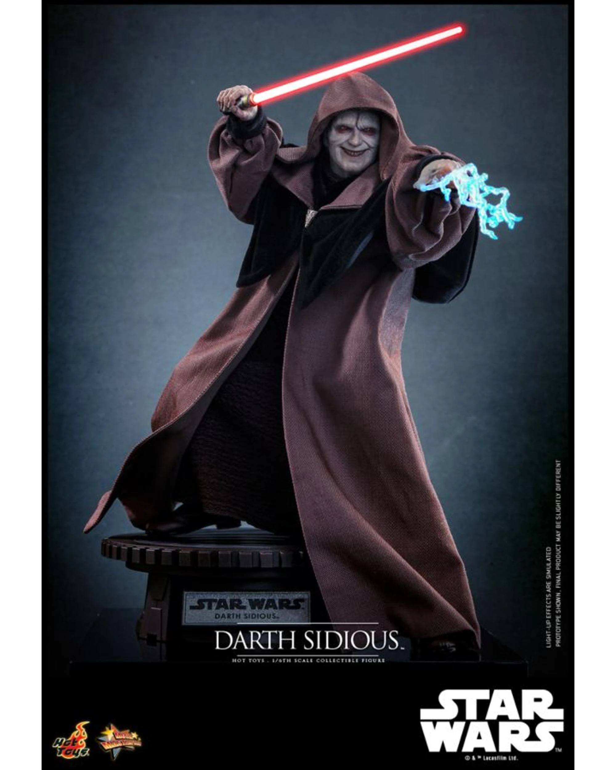 4 Hot Toys Star Wars Revenge Of The Sith Darth Sidious 1:6 Scale Collectible Action Figure, 4 of 10