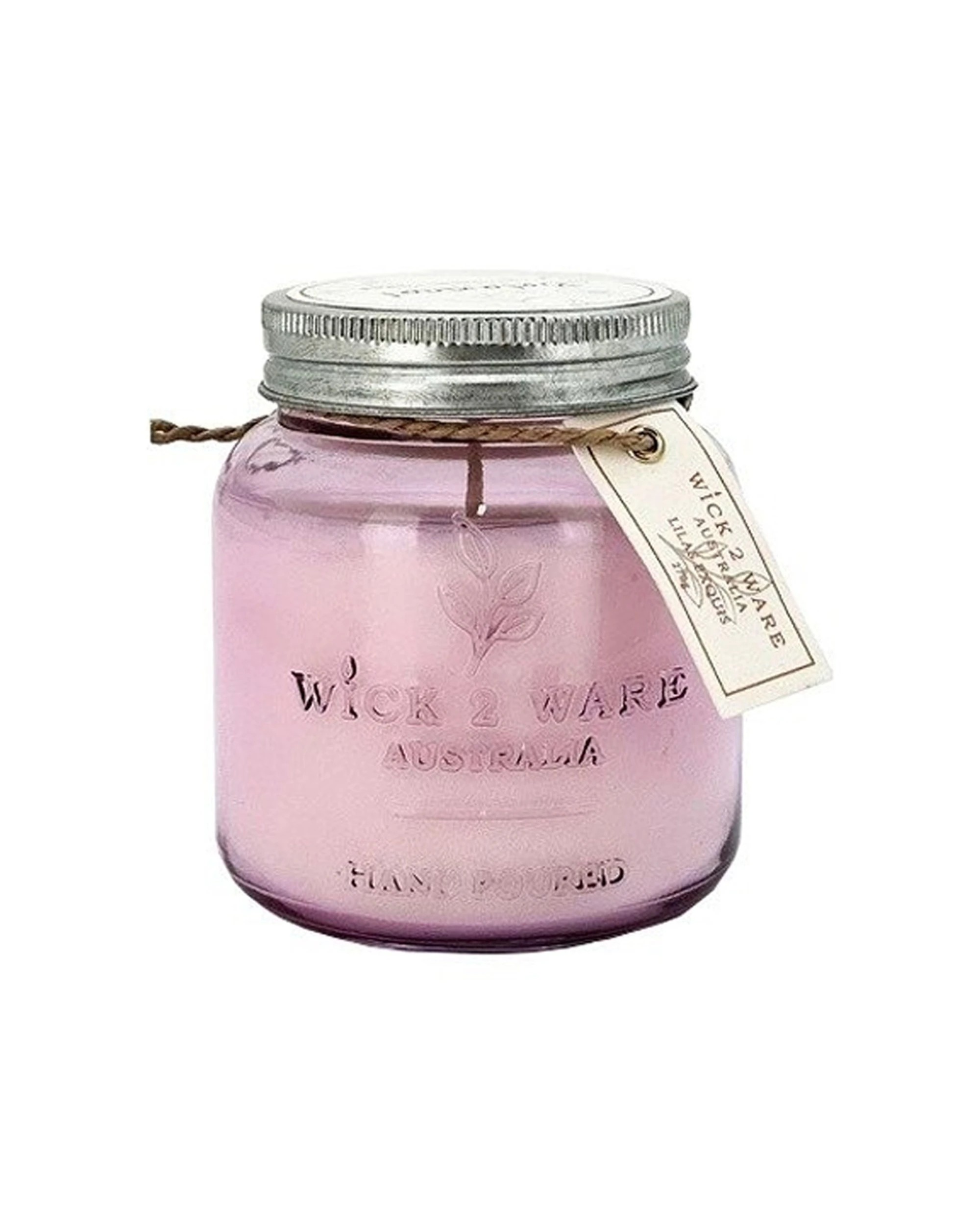 1 Wick2Ware Hand Poured Soy Candle Home Fragrance Lilac Exquis 270g - Pink, 1 of 1