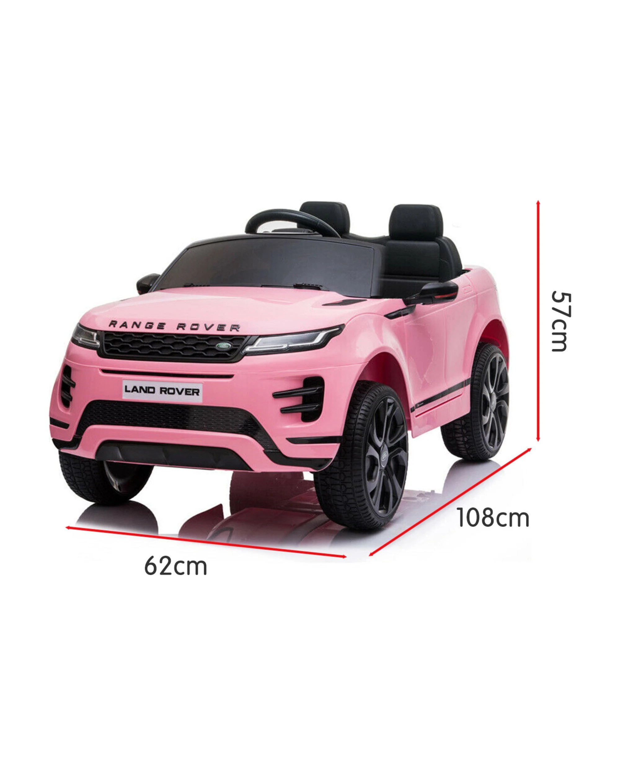 10 Kahuna Land Rover Licensed Kids Electric Ride On Car Remote Control - Pink, 10 of 10