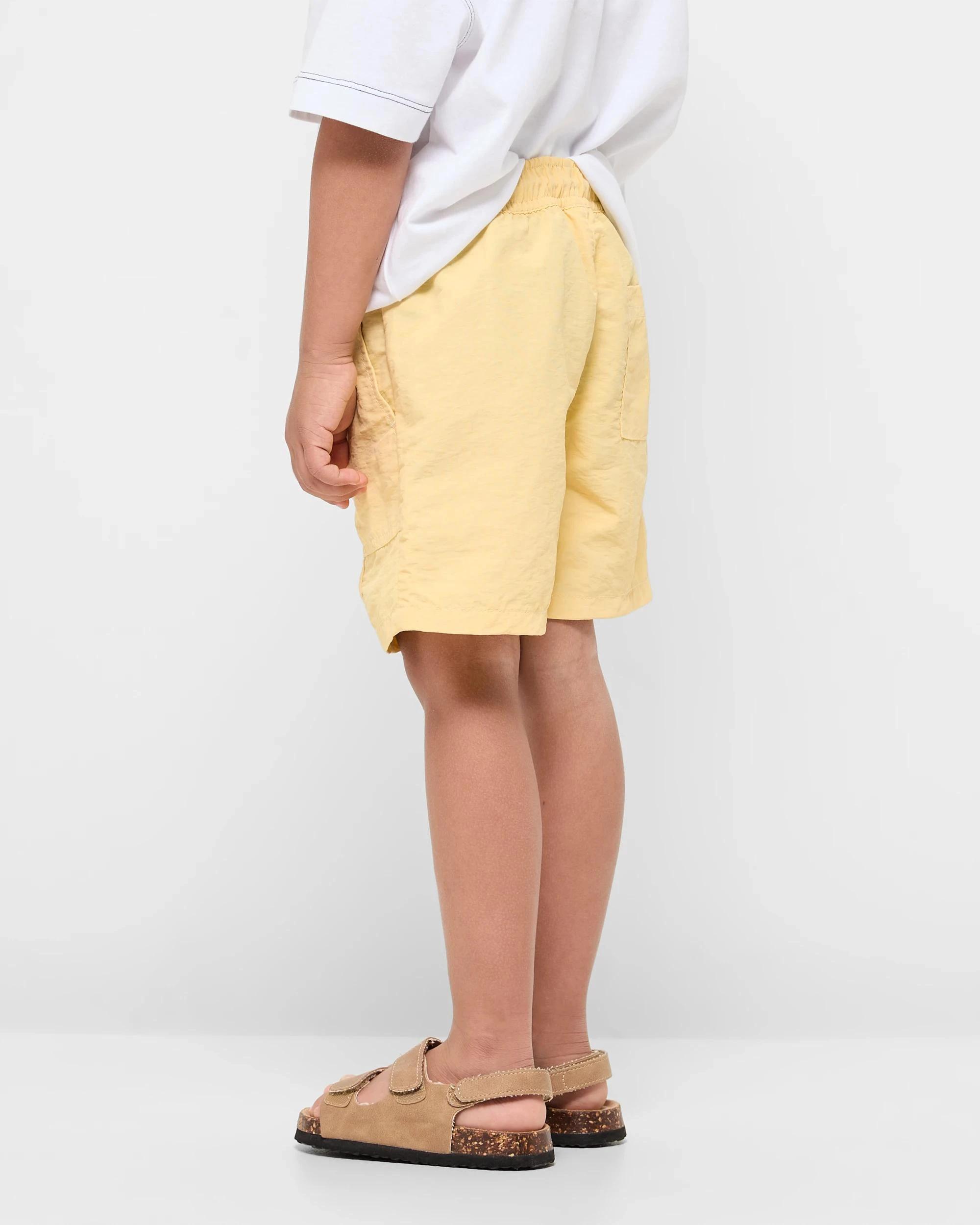 3 Target Nylon Volley Shorts YELLOW, 3 of 5