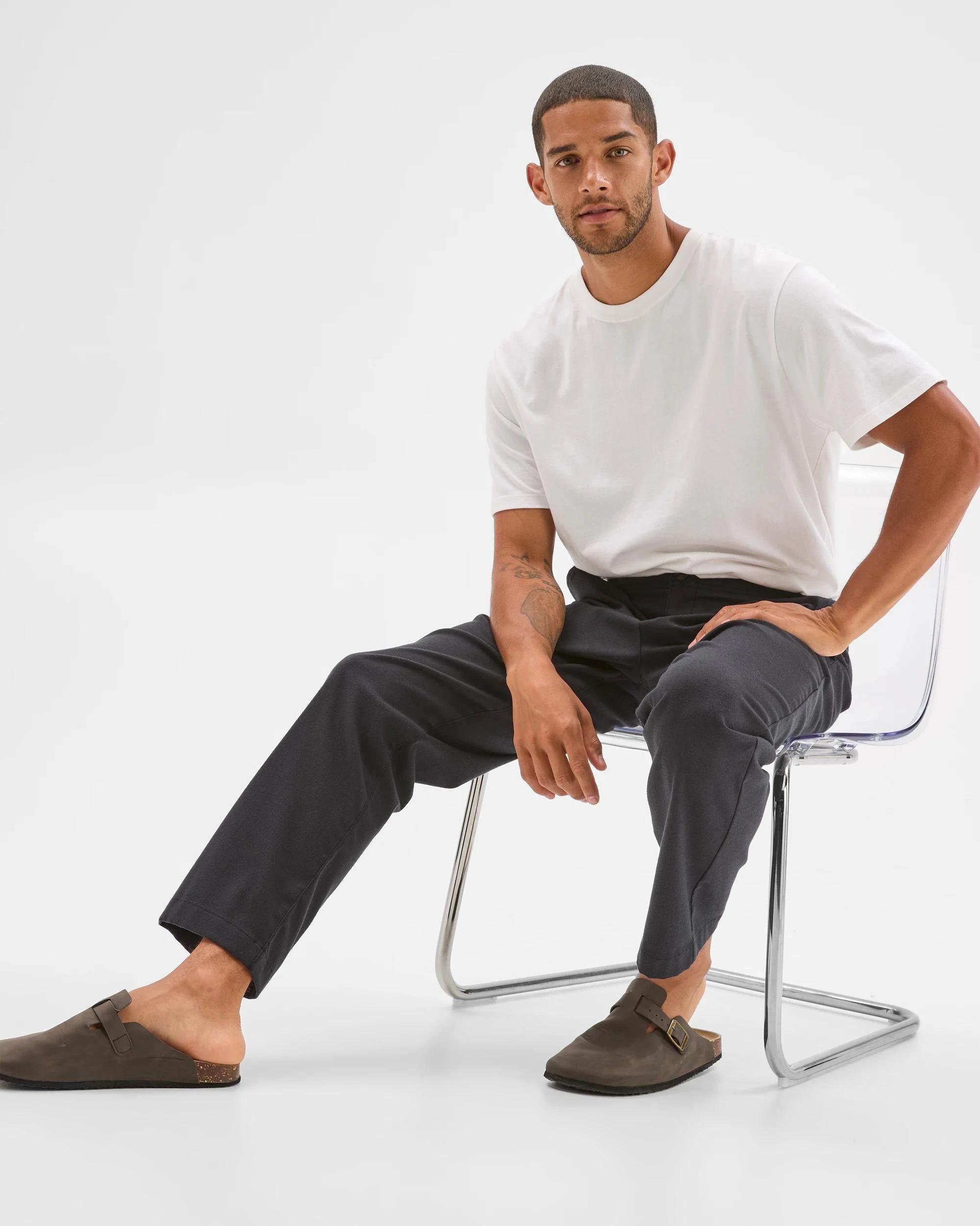 4 Target Man Brushed Relaxed Pants BLACK, 4 of 6