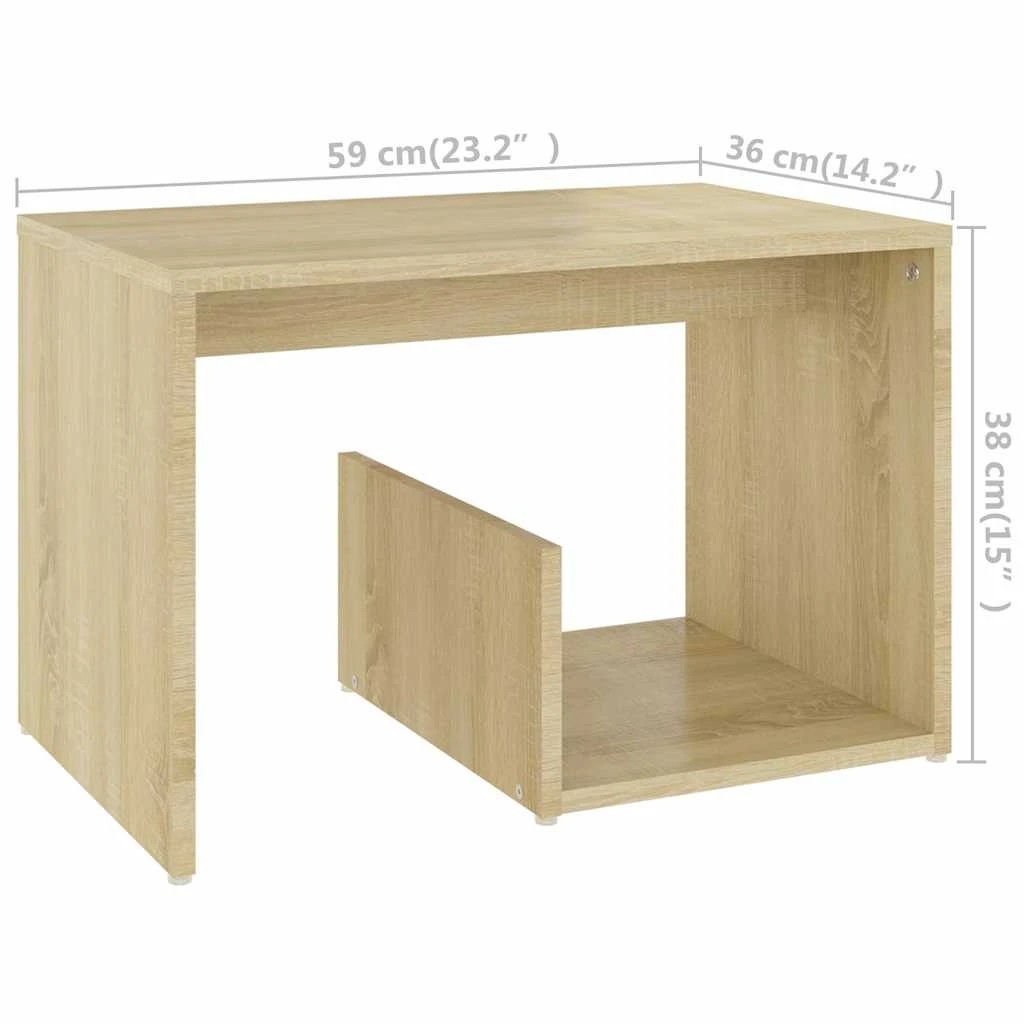 6 vidaXL Side table Ample Storage - Brown, 6 of 6