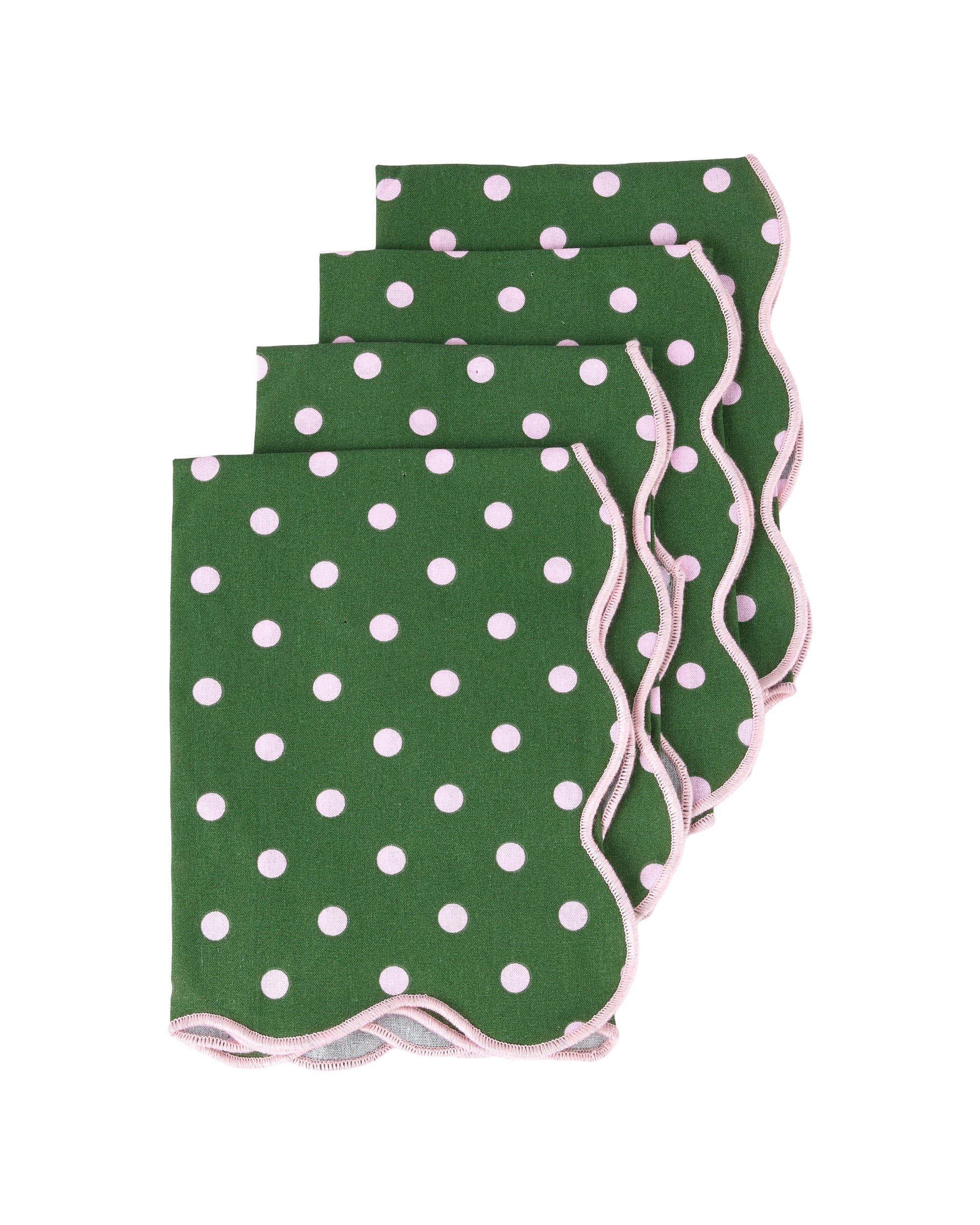 1 4 Pack Polka Dot Napkins, 1 of 5