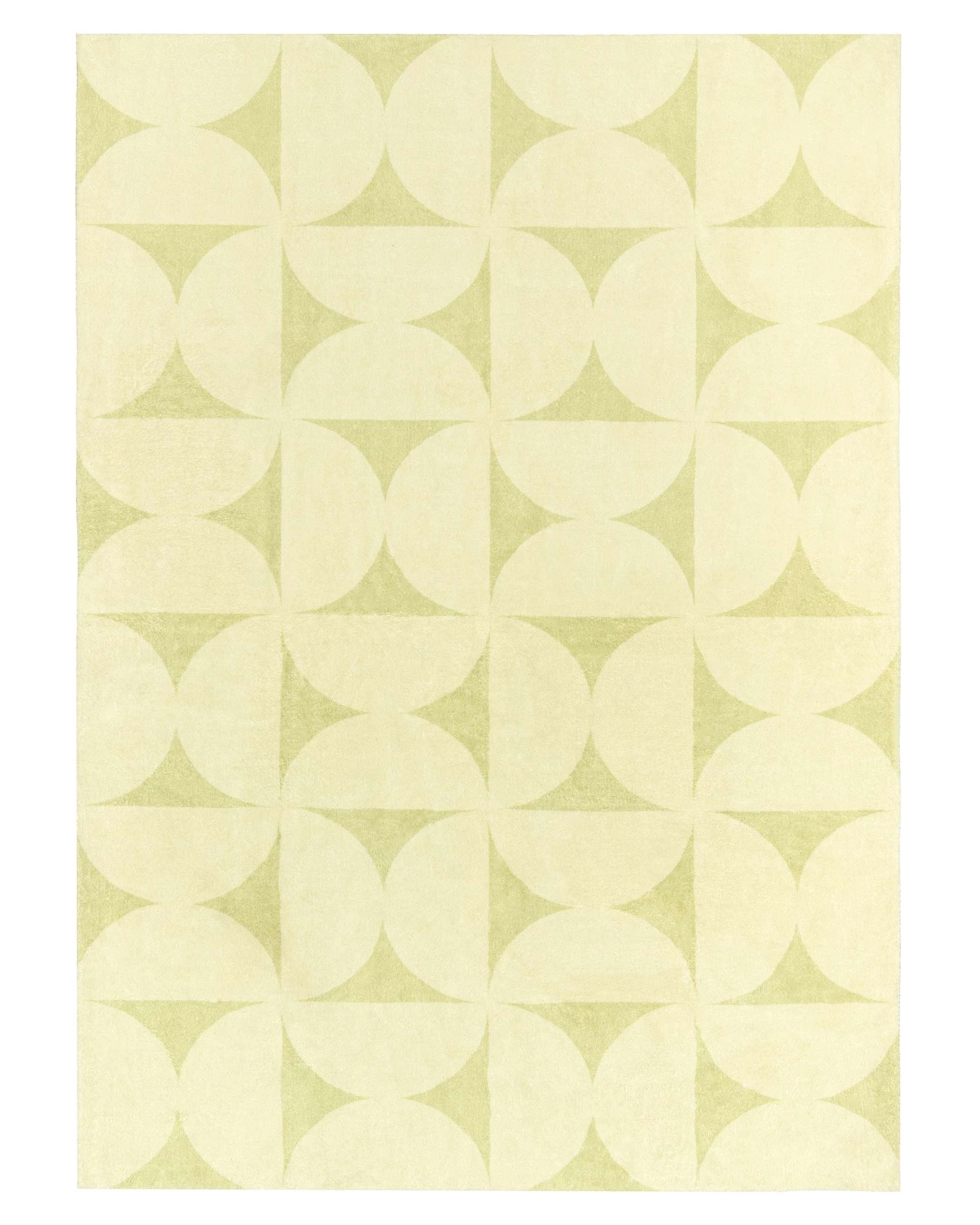 1 Loopsie Frogmore PistachioGeometric Washable Rug-290cm x 200cm - Green, 1 of 8