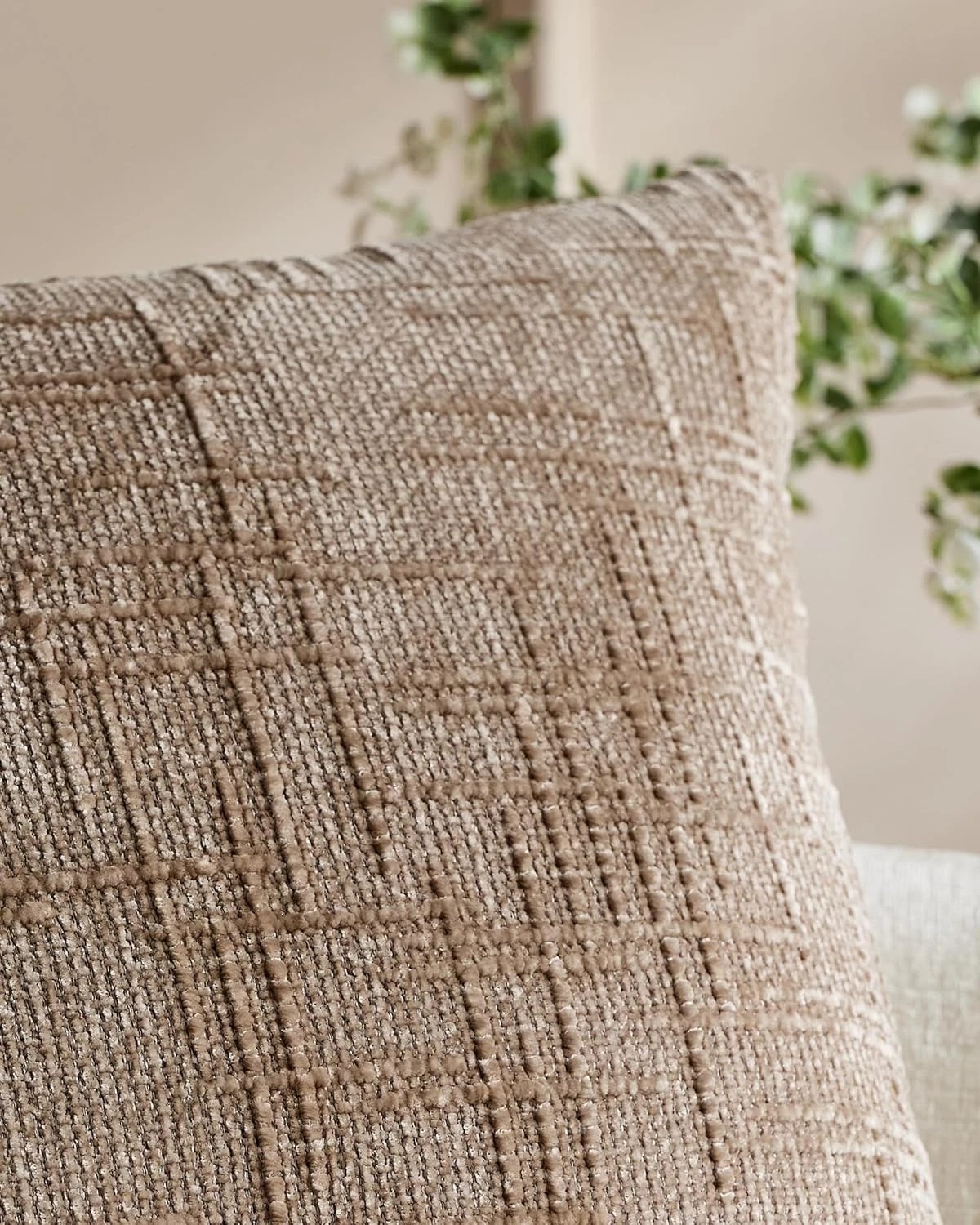 2 Gioia Casa 2-Pack Chenille-Textured Cushion Covers 45cm x 45cm - Camel, 2 of 3