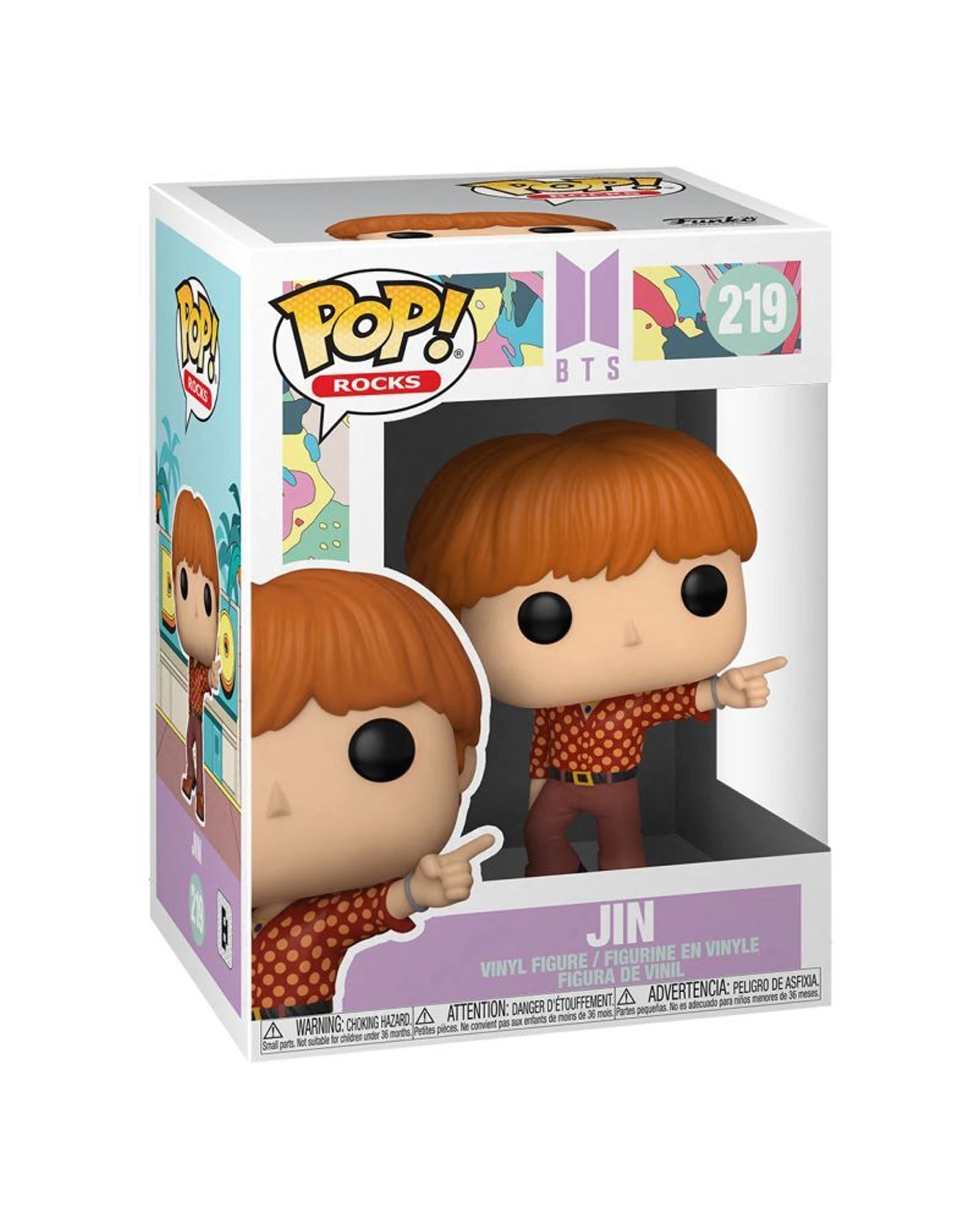 3 Pop BTS - Jin Dynamite Vinyl Action Figure 10cm Plastic Vinyl Collectible - Multi, 3 of 3