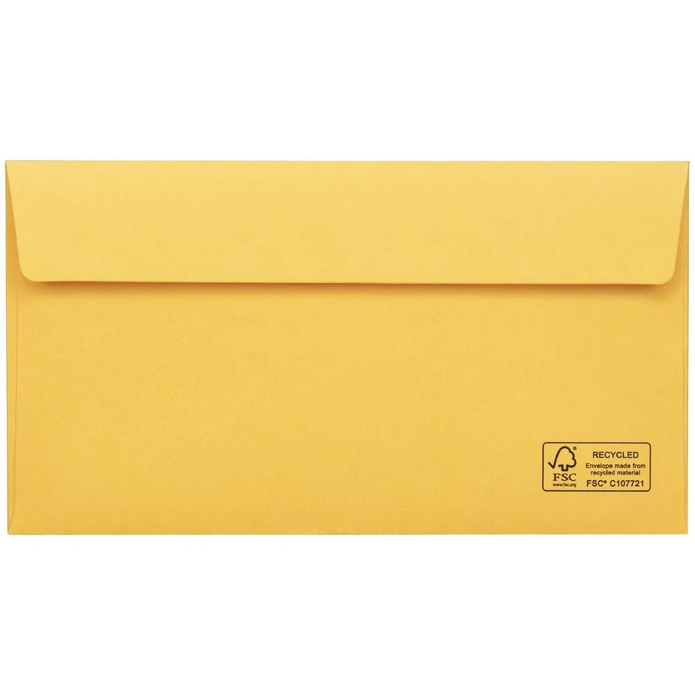 4 PPS Plain Wages Envelopes 90 x 165mm Gold 100 Pack, 4 of 5