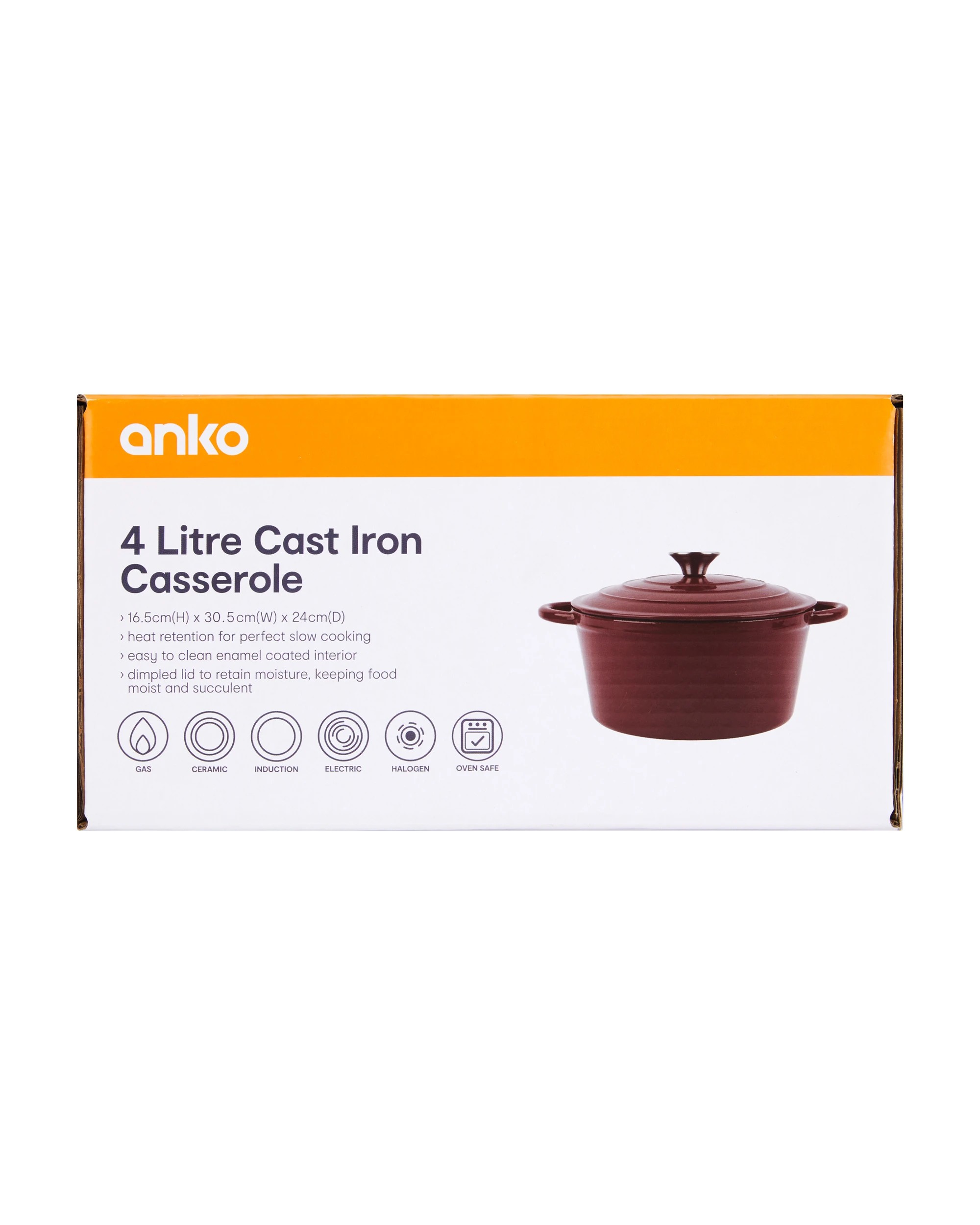 6 4L Cast Iron Casserole, 6 of 6