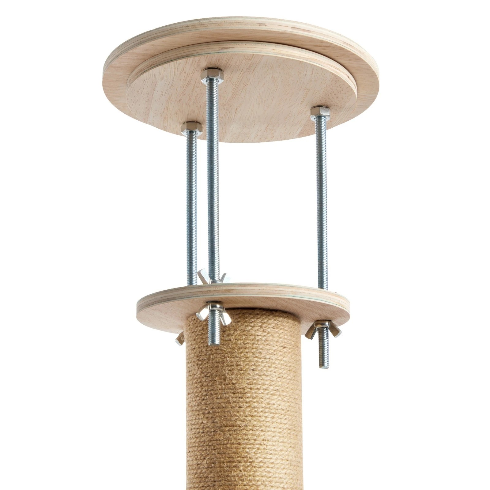9 Alopet Cat Tree Wood Tower Scratching 300cm Post Scratcher Floor to Ceiling
 - natural, 9 of 9