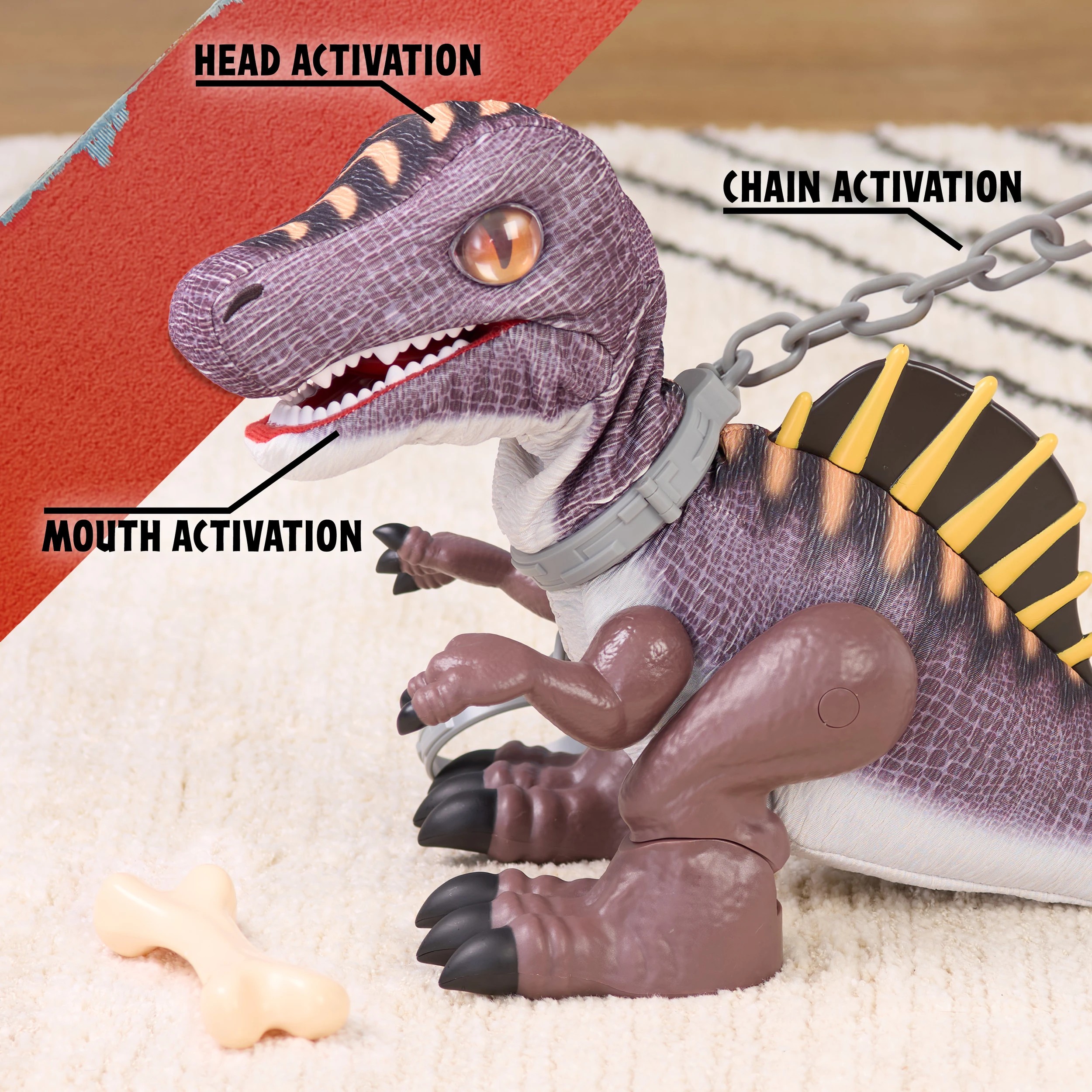 4 Jurassic World Spinosaurus Unleashed Interactive Dinosaur Toy, 4 of 7
