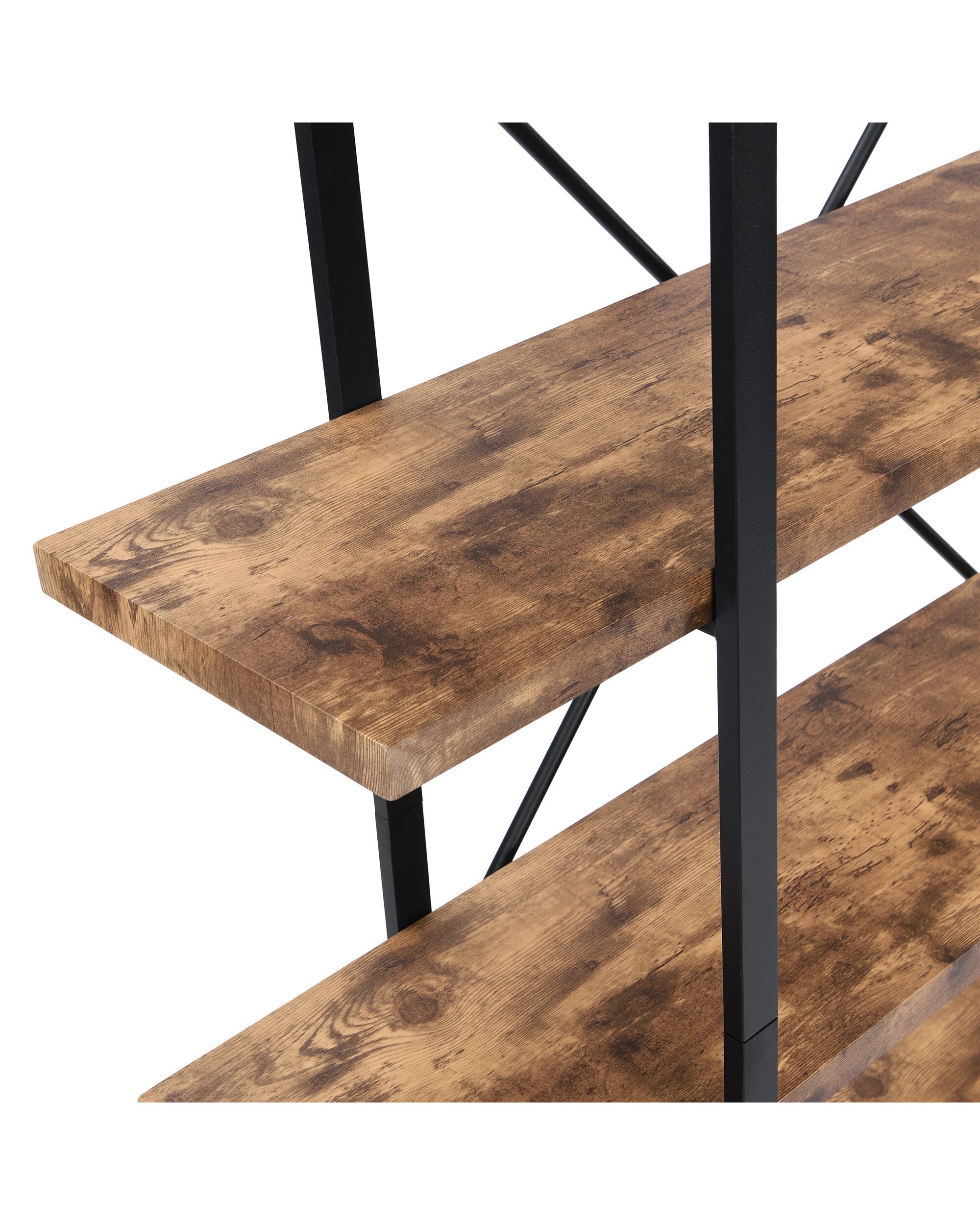 5 IHOMDEC 5 Tier Industrial Bookshelf, 5 of 5