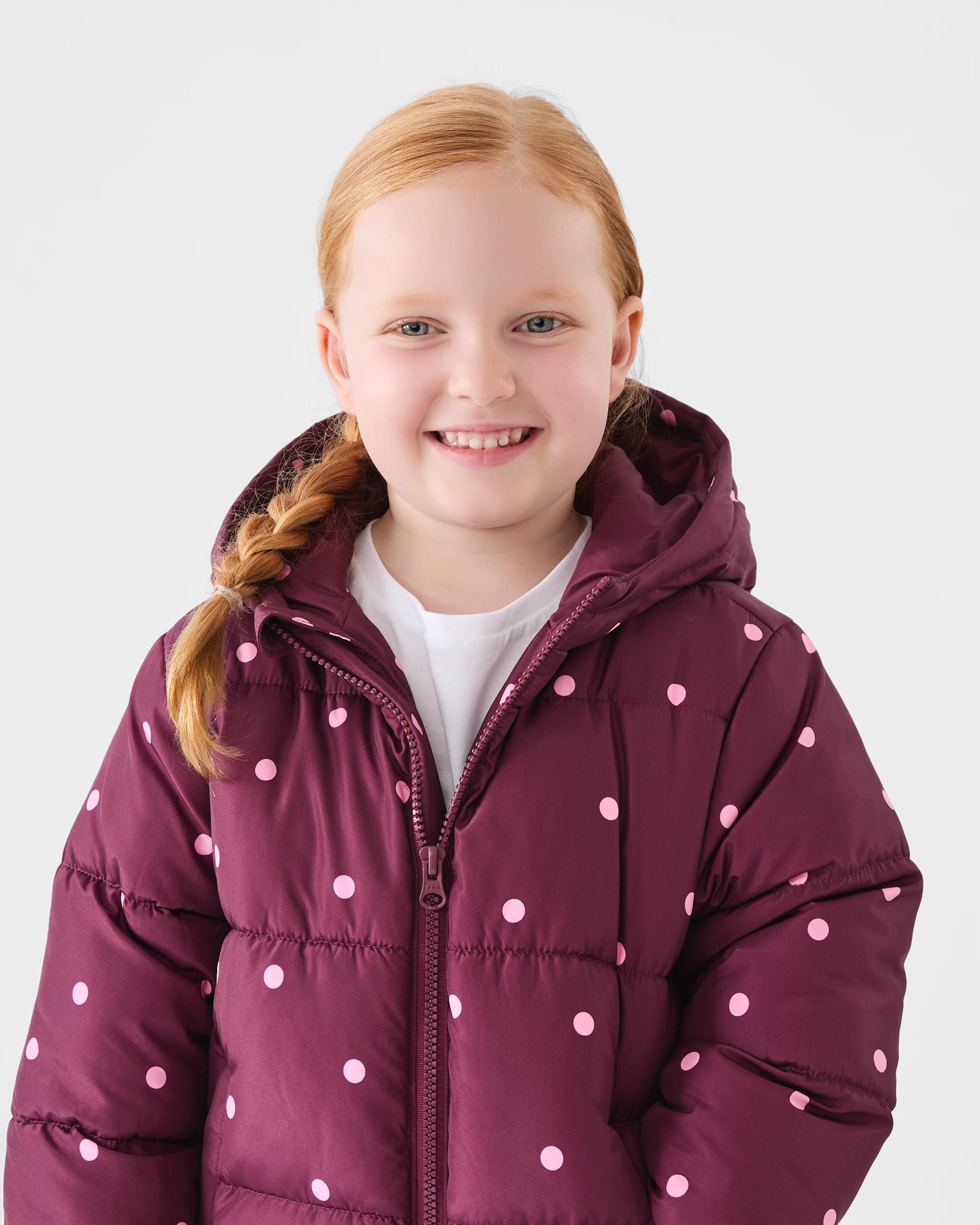 3 Puffer Jacket Maron Dots, 3 of 8