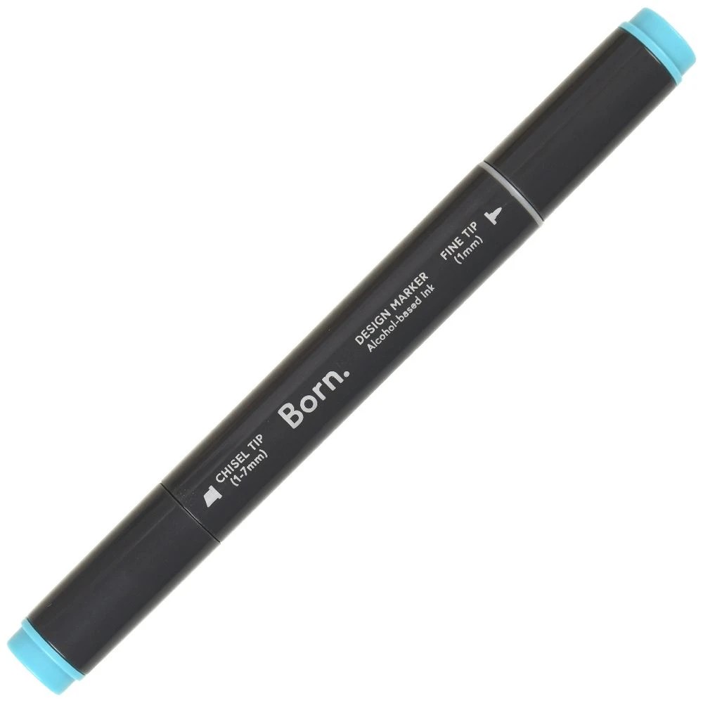 4 Born Professional Dual-Tip Artist Marker Peacock Green G862, 4 of 4