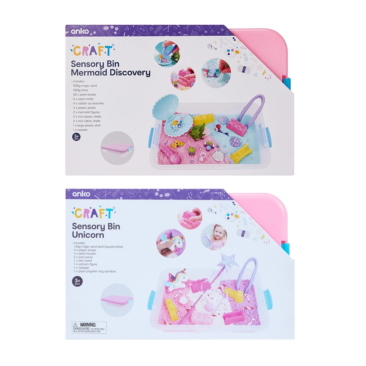 2 Unicorn/Mermaid Sensory Bin Set - Assorted, 2 of 10