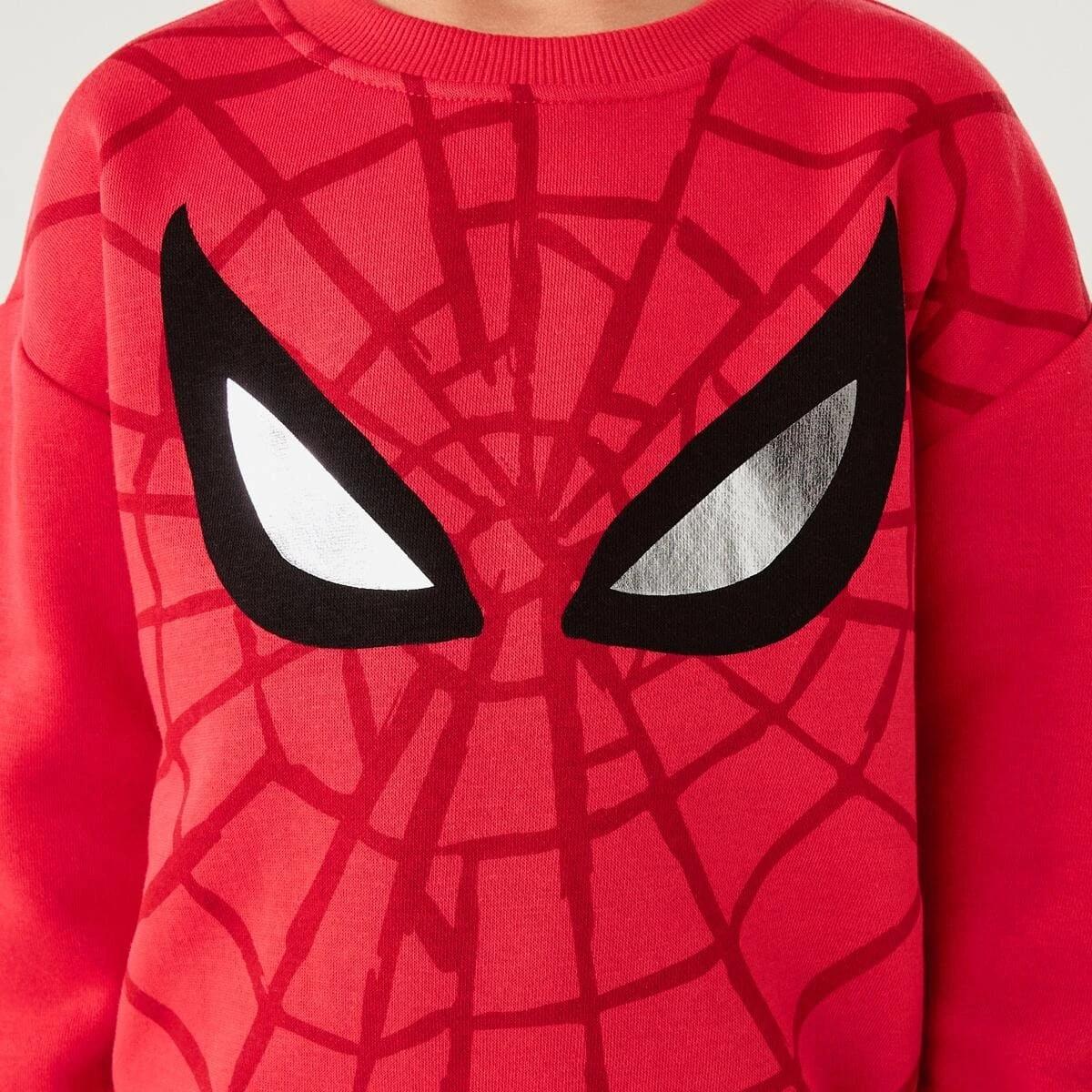4 Spider-Man License Print Crew Sweatshirt Spiderman, 4 of 9