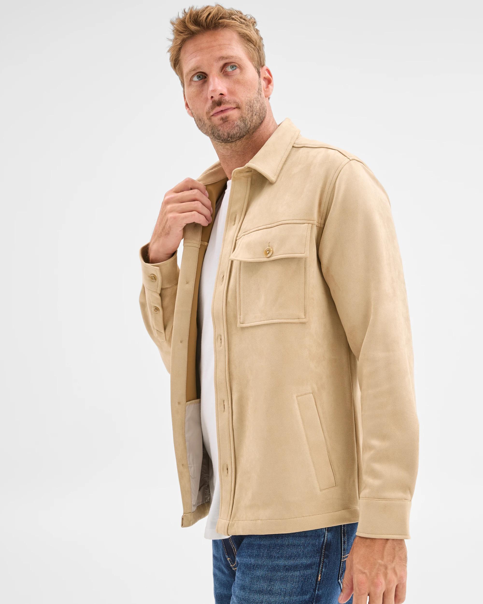 1 Target Man Long Sleeve Overshirt FAWN, 1 of 5