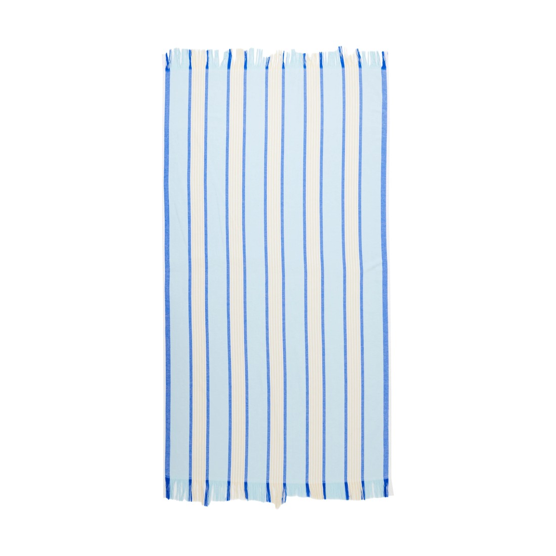 1 Turkish Cotton Beach Towel - Blue, 1 of 6
