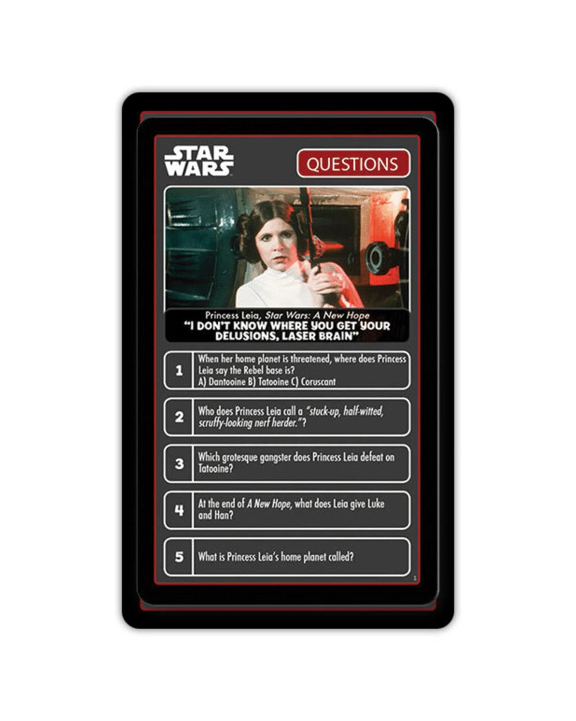 3 Top Trumps Quiz Star Wars Playing Card Game Collection - Black, 3 of 7