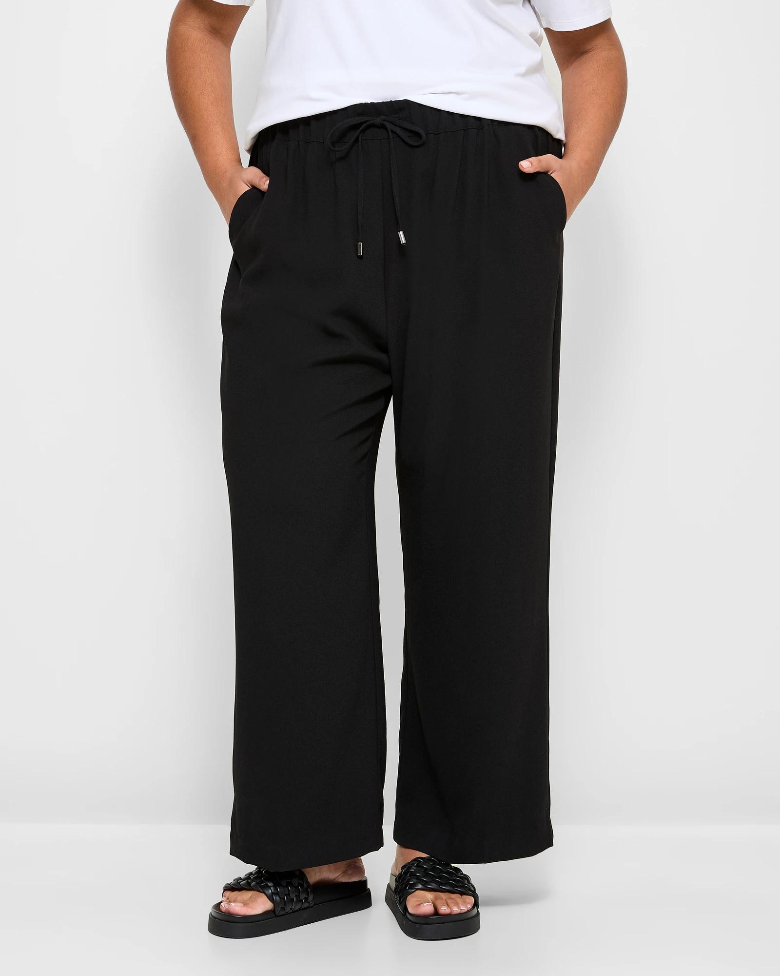 9 Target Plus Size Wide Leg Suit Pants BLACK, 9 of 10