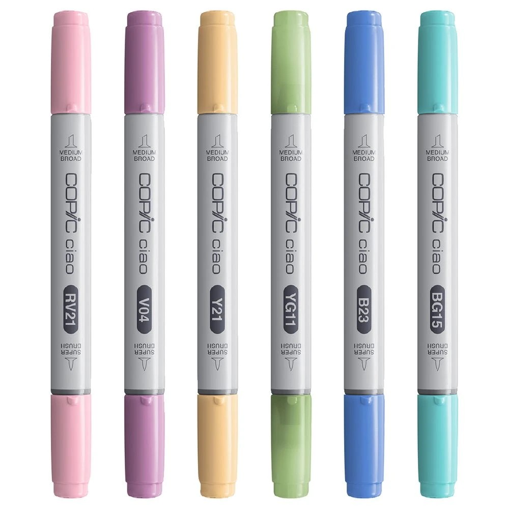 4 Copic Ciao Markers Pastel 6 Pack, 4 of 6