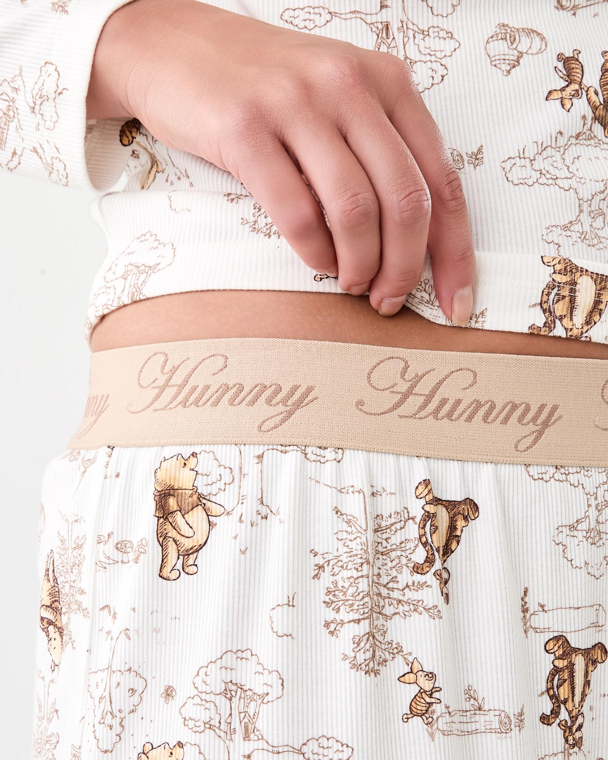 7 Winnie the Pooh License Rib Henley and Pant Pyjama Set Winnie Aop, 7 of 7