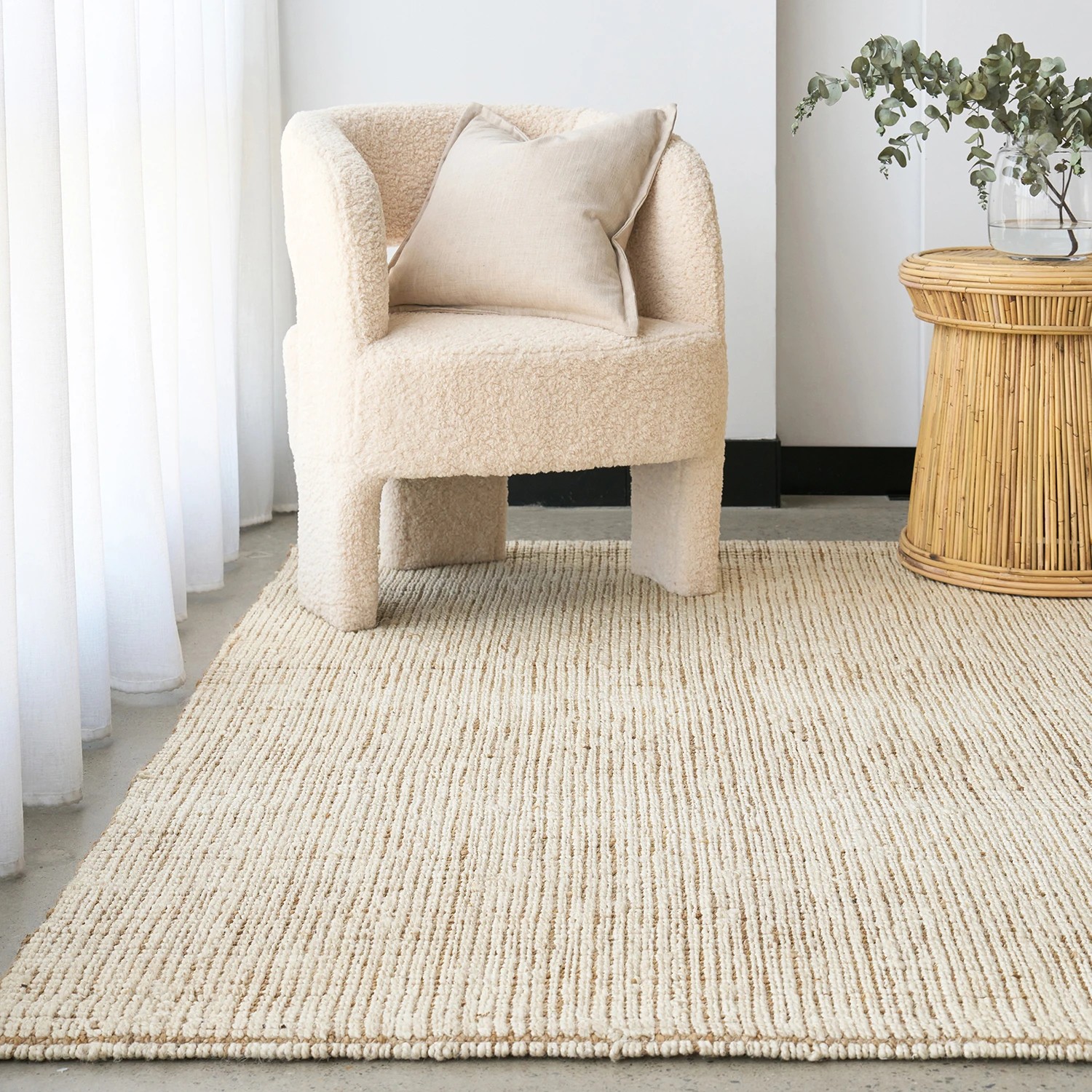 1 Common Ground Rugs Cadence Marlo 380x280cm - Extra Large Hand Loomed Jute Floor Rug - Natural, 1 of 7