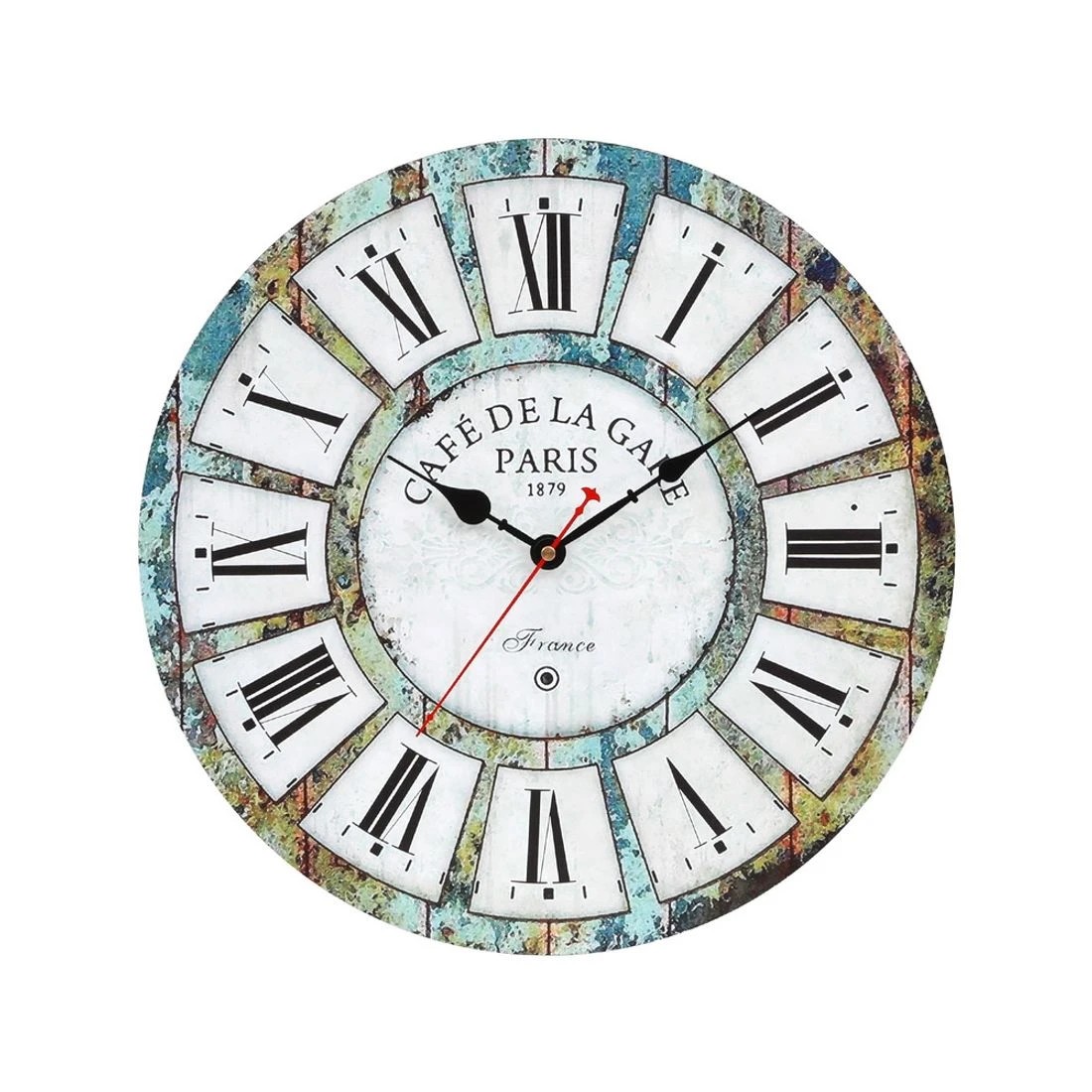 1 Artiss 40CM Wall Clock Rustic Design - Multi, 1 of 6
