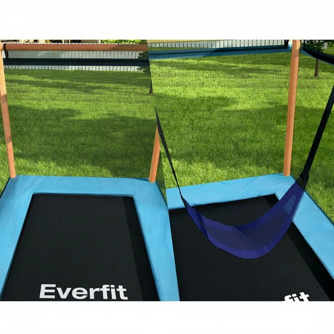 5 Everfit 6FT Trampoline for Kids w/ Enclosure Safety Net Swing Rectangle - Multi, 5 of 7